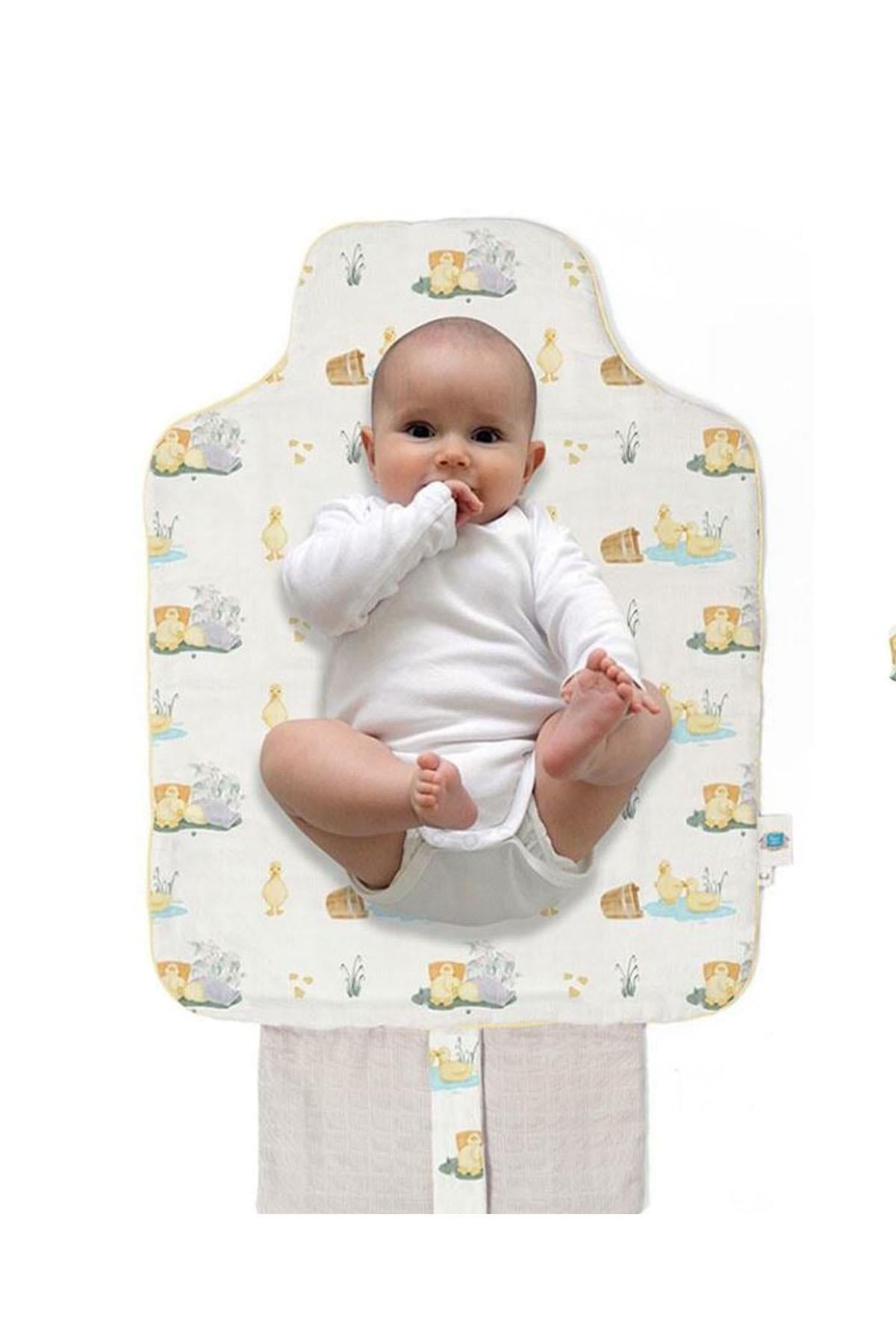 Deux Lapins / Petits Caneton - Müslin Bebek Pratik Alt Açma Matı Çok Renkli