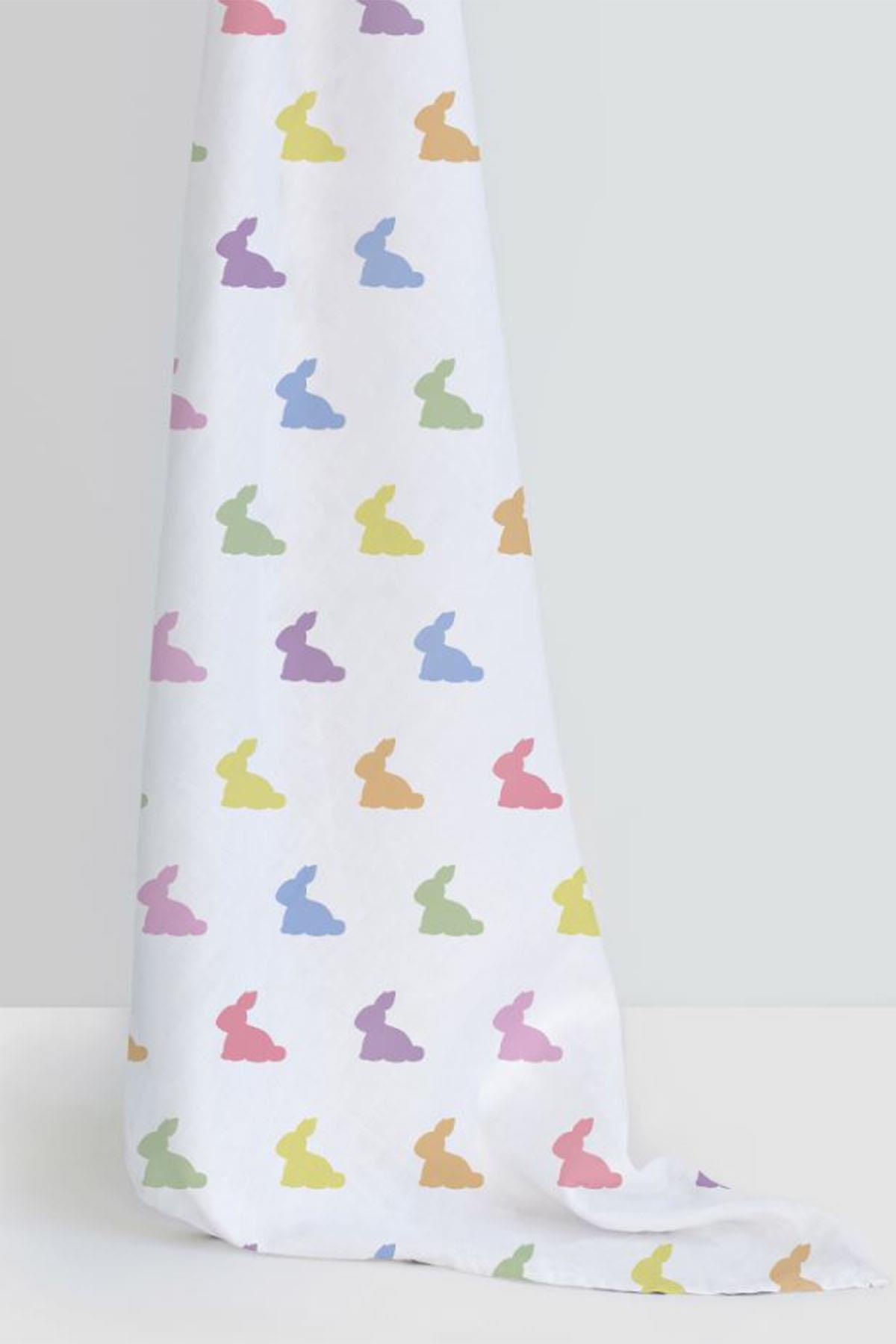 Deux Lapins / Rainbow Lapin - Müslin Bebek Örtüsü 120x120 cm Çok Renkli