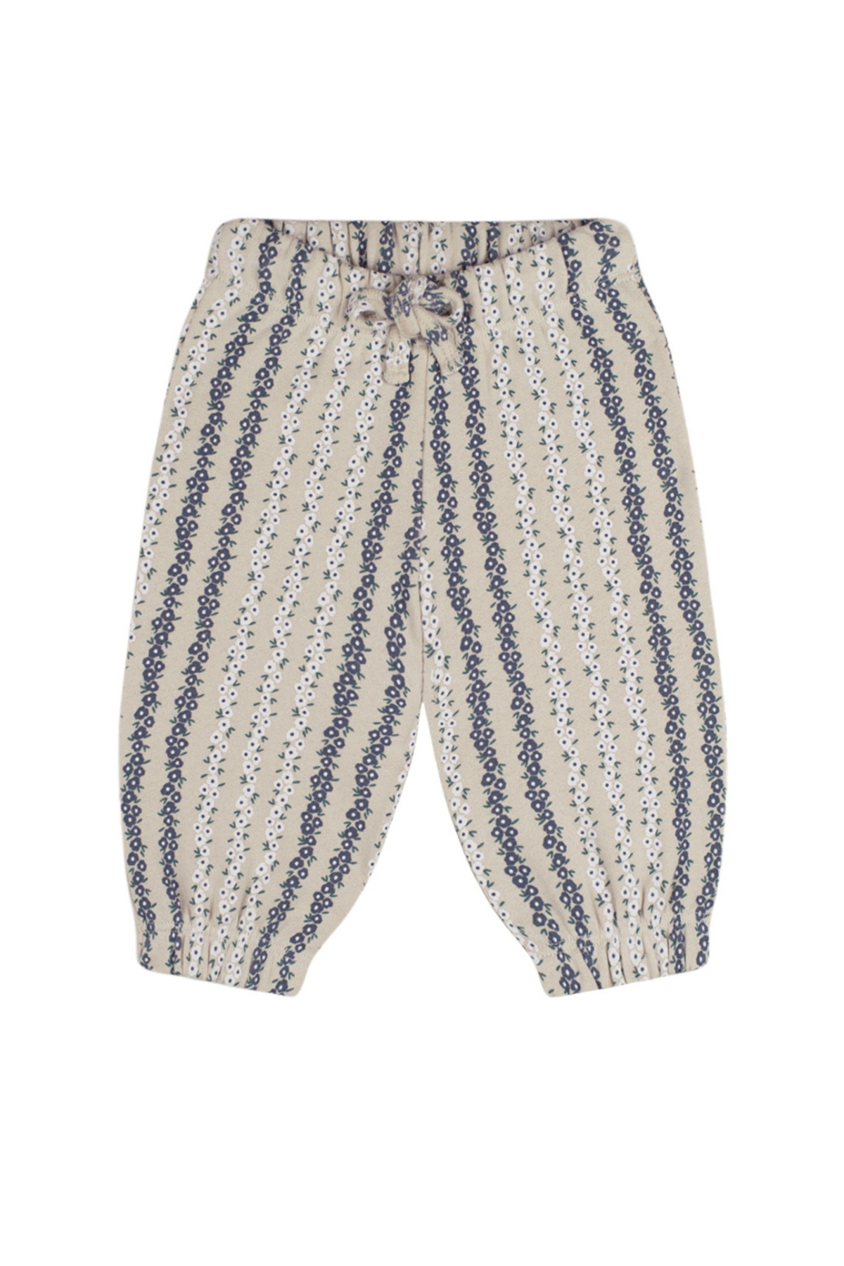 Antebies / Dikey Çiçek Sweatshirt Pantolon Set Krem
