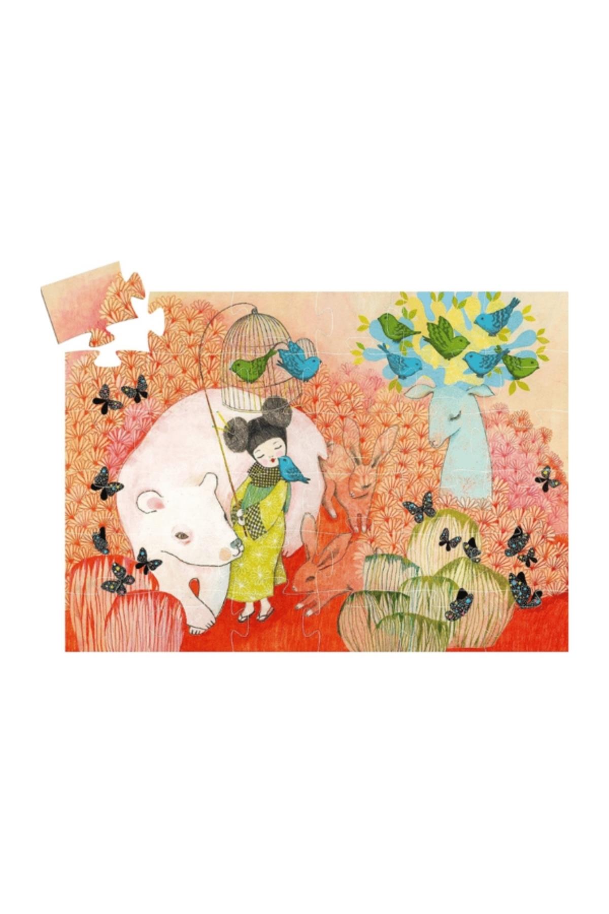 Djeco Dekoratif Puzzle 36 Parça/Japon Prenses Çok Renkli