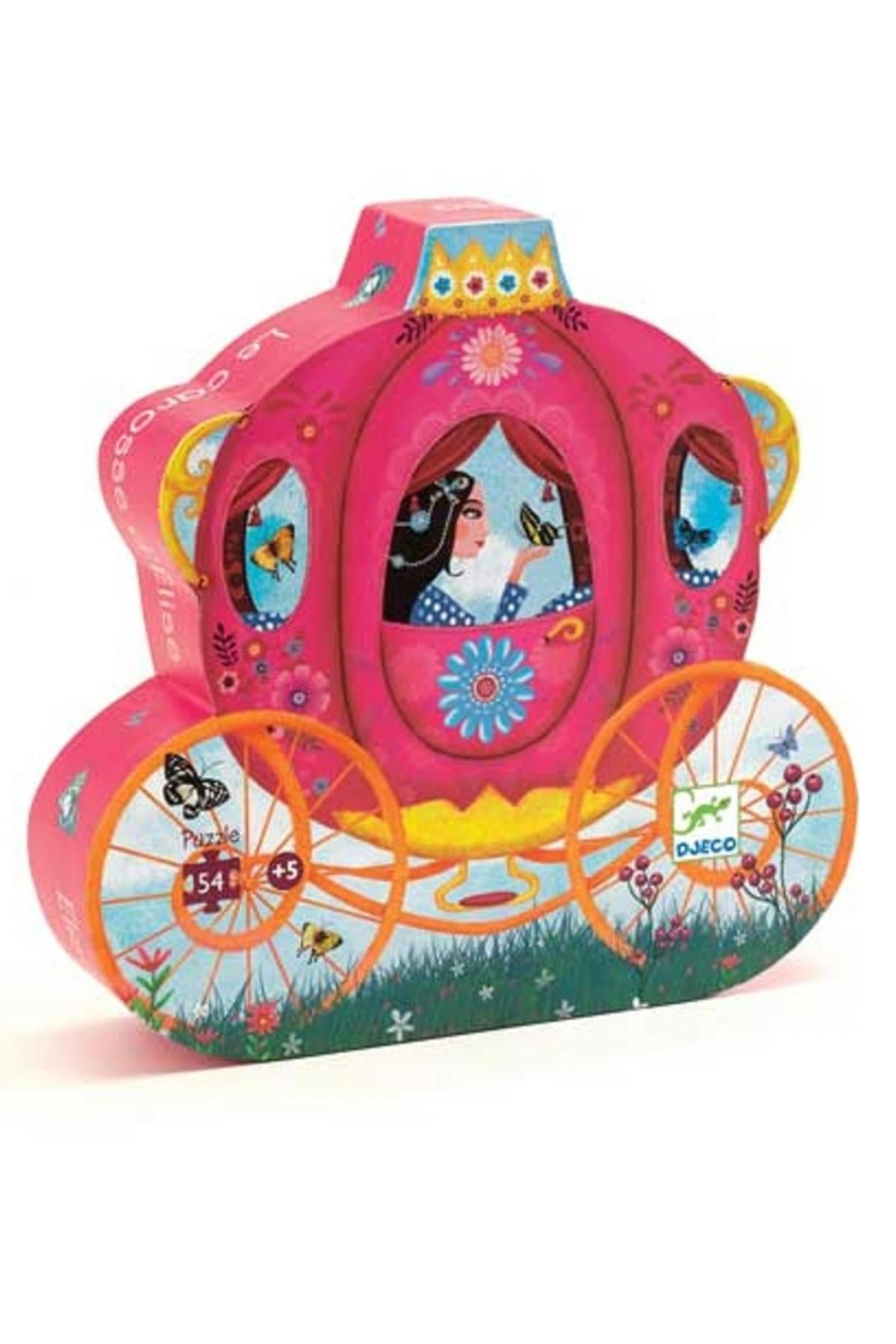 Djeco/ Dekoratif Puzzle 54 Parça/Elises Carriage Çok Renkli