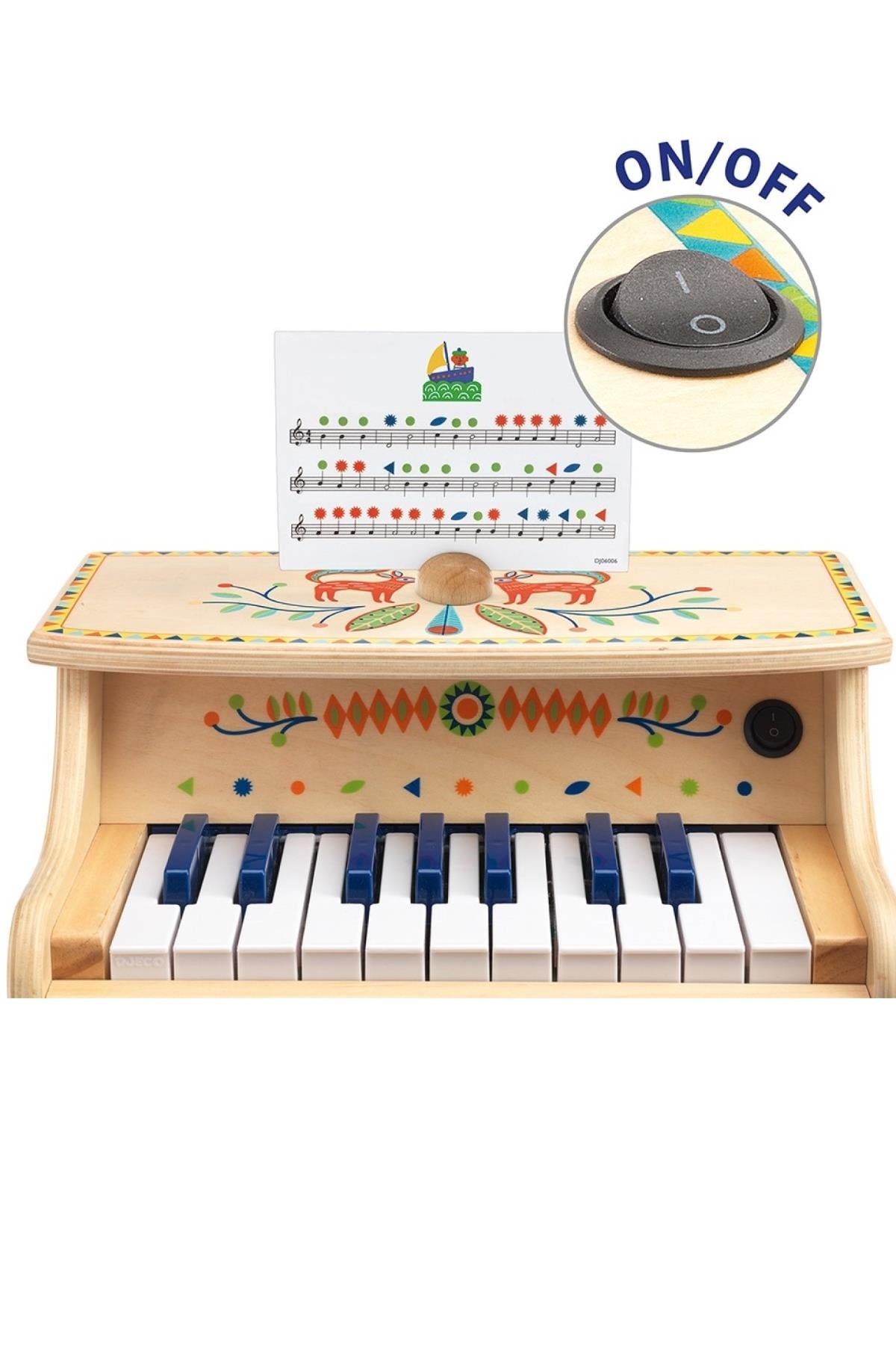 Djeco /  Elektronik Piyano Çok Renkli