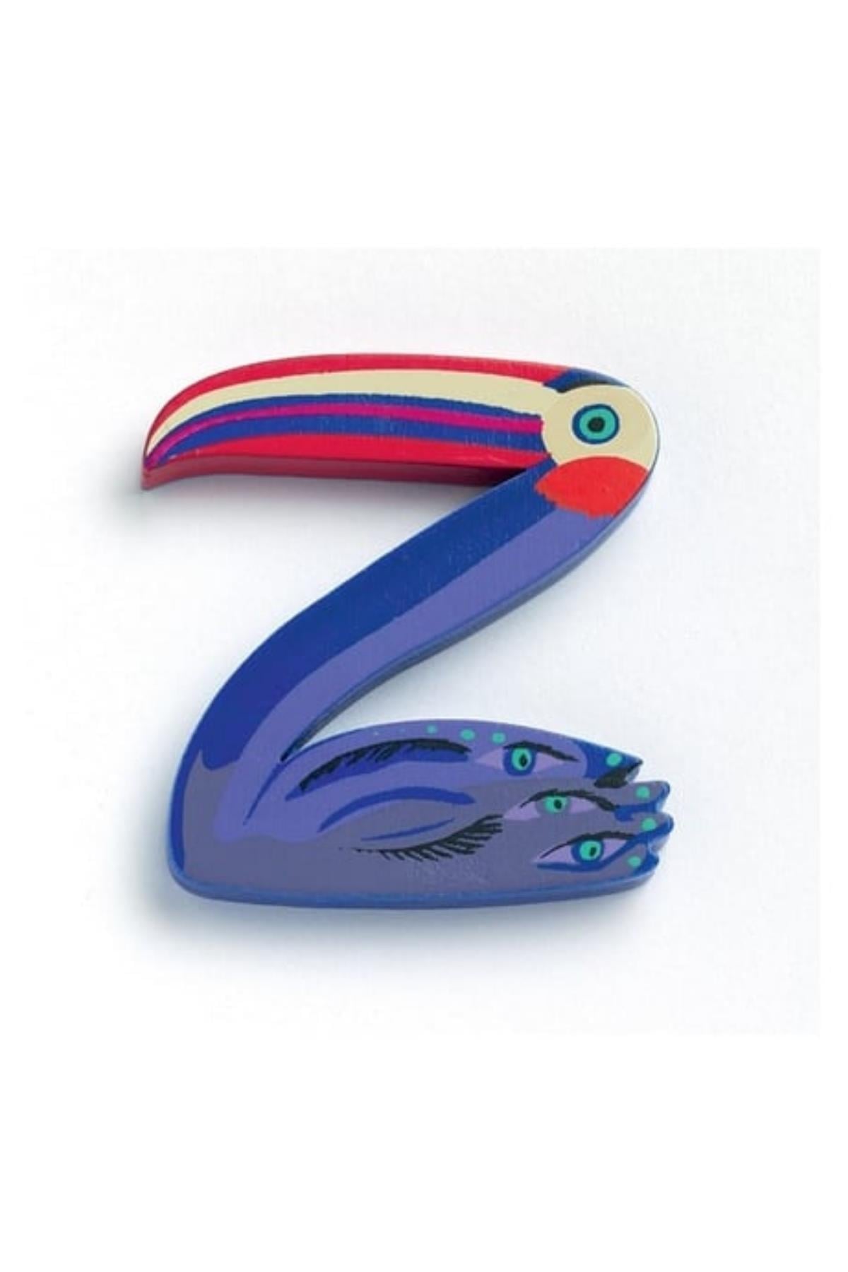 Djeco Harfler - Z - Animals Letter Çok Renkli