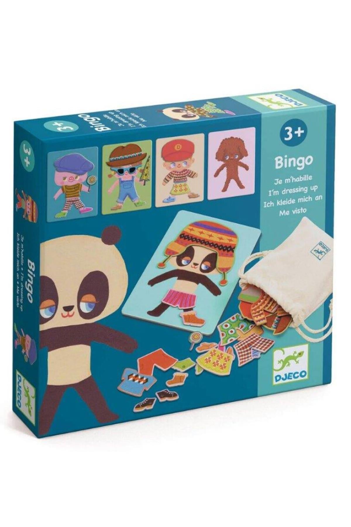 Djeco Kutu Oyunu / Bingo Giydirme Kartları Çok Renkli