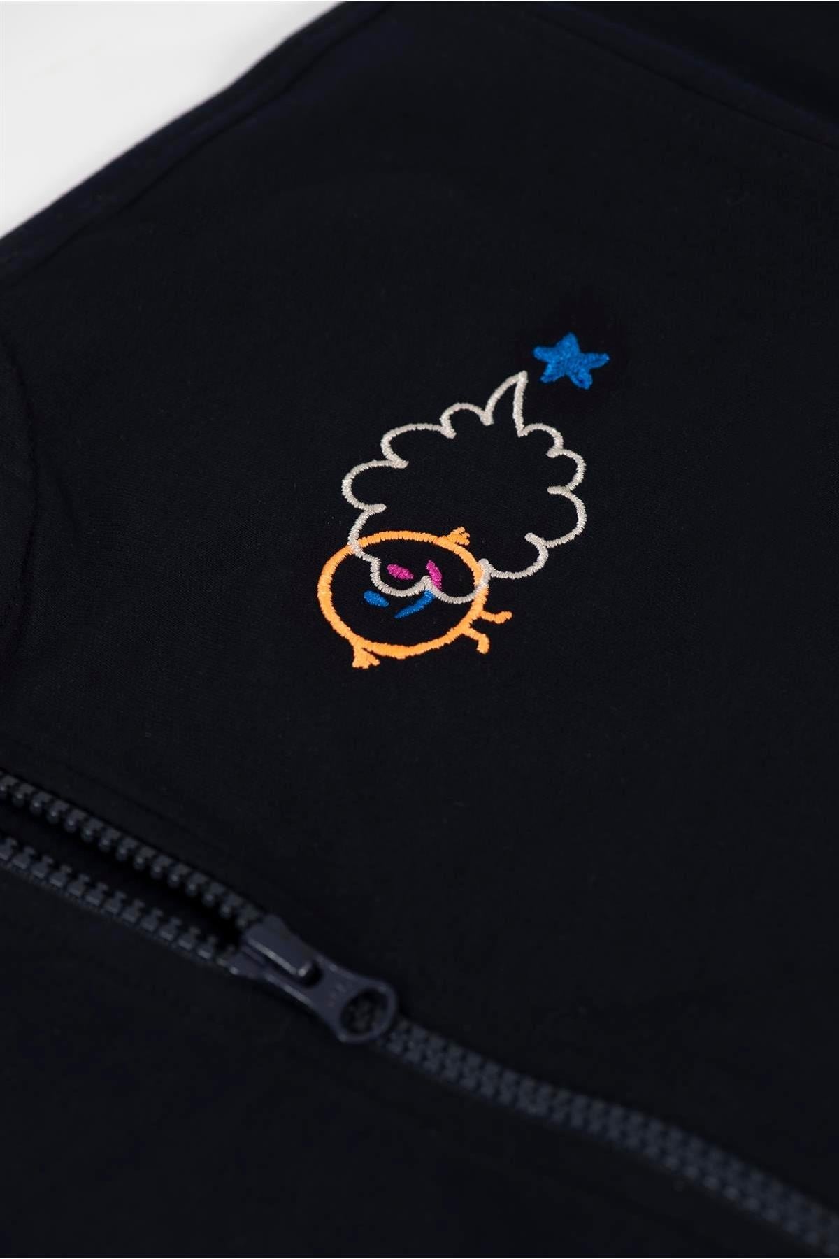 Beetlebeez / Fill In The Blank Zipped Sweatshirt - Navy Blue Lacivert