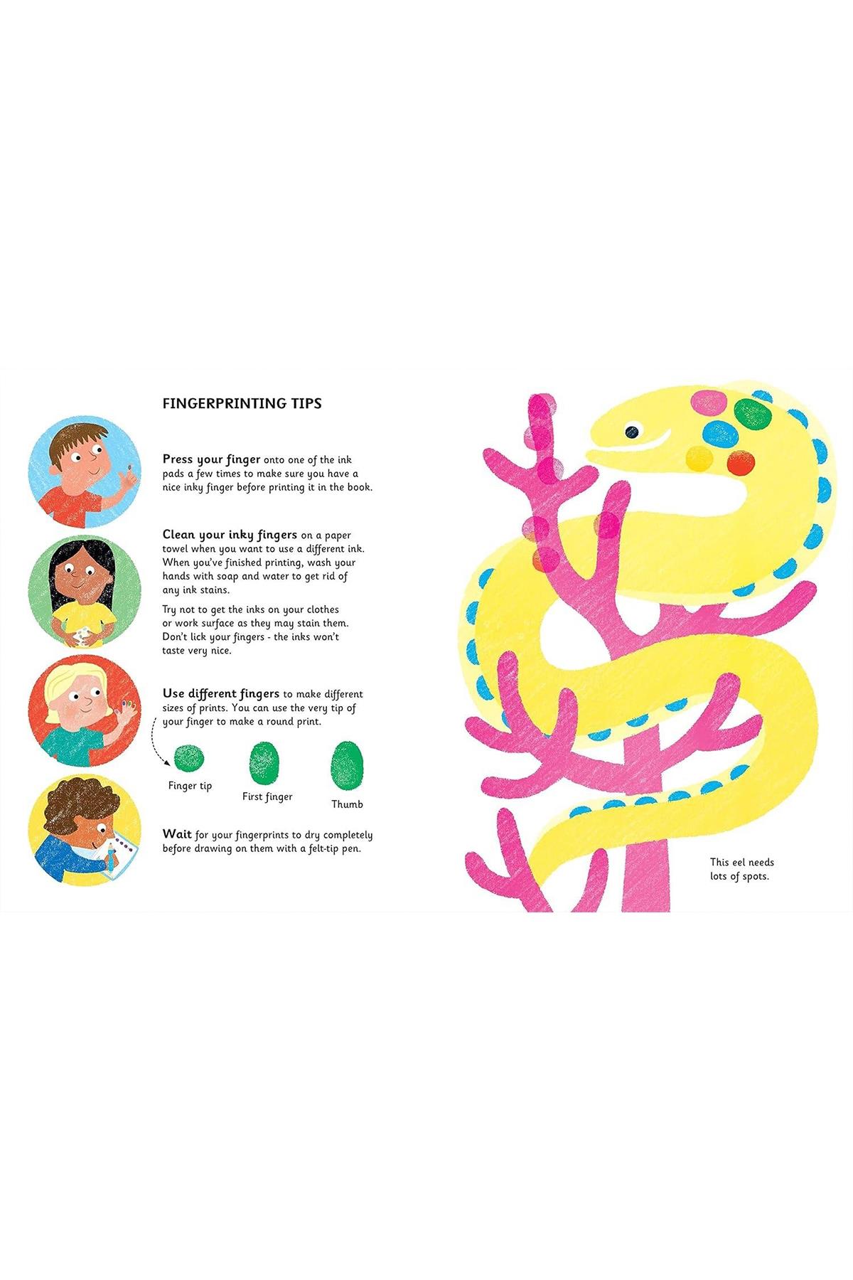 Usborne / Fingerprint Activities Under The Sea Çok Renkli