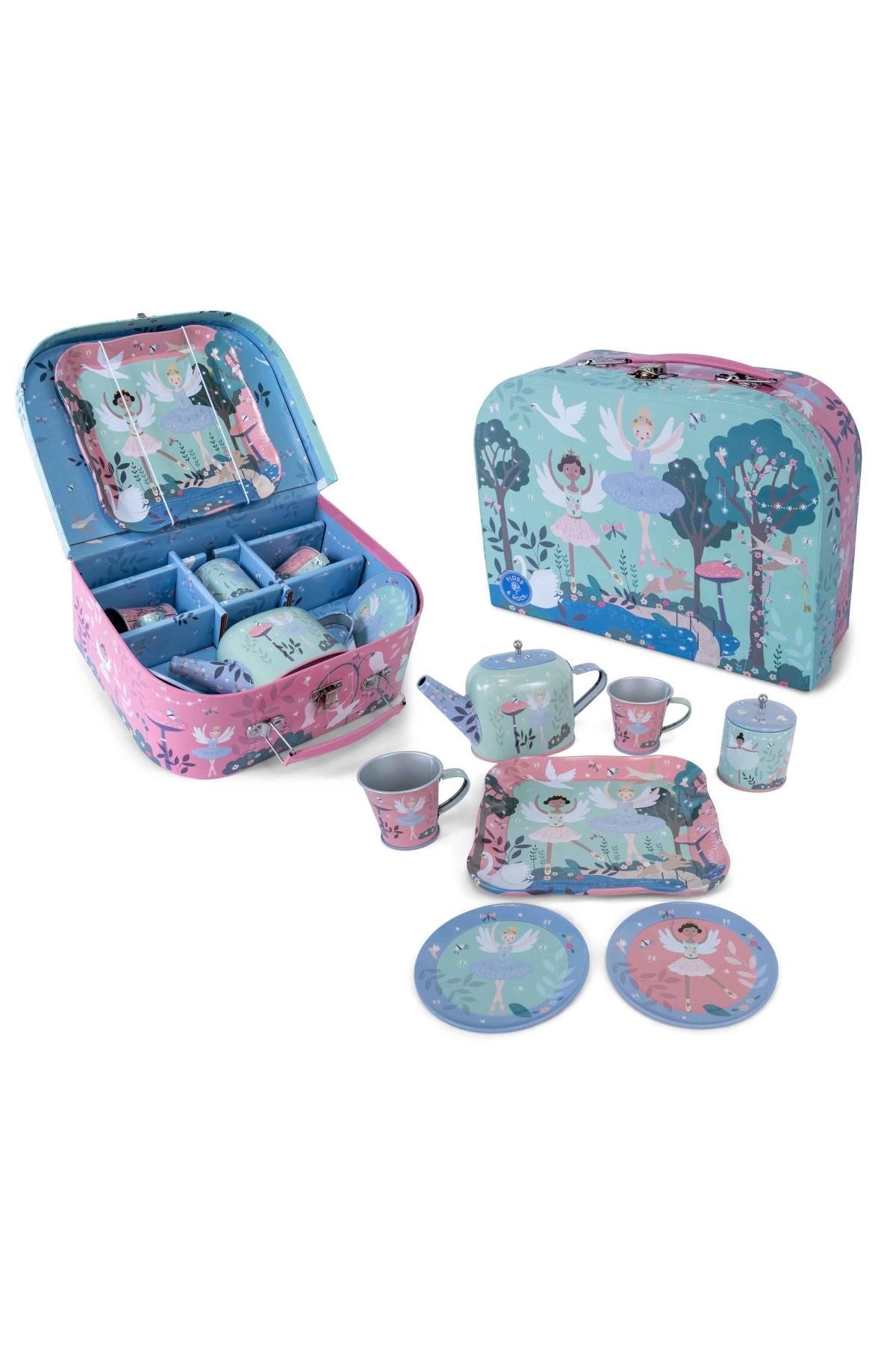 FLOSS  & ROCK 9 Parça Çay Seti/Enchanted Çok Renkli