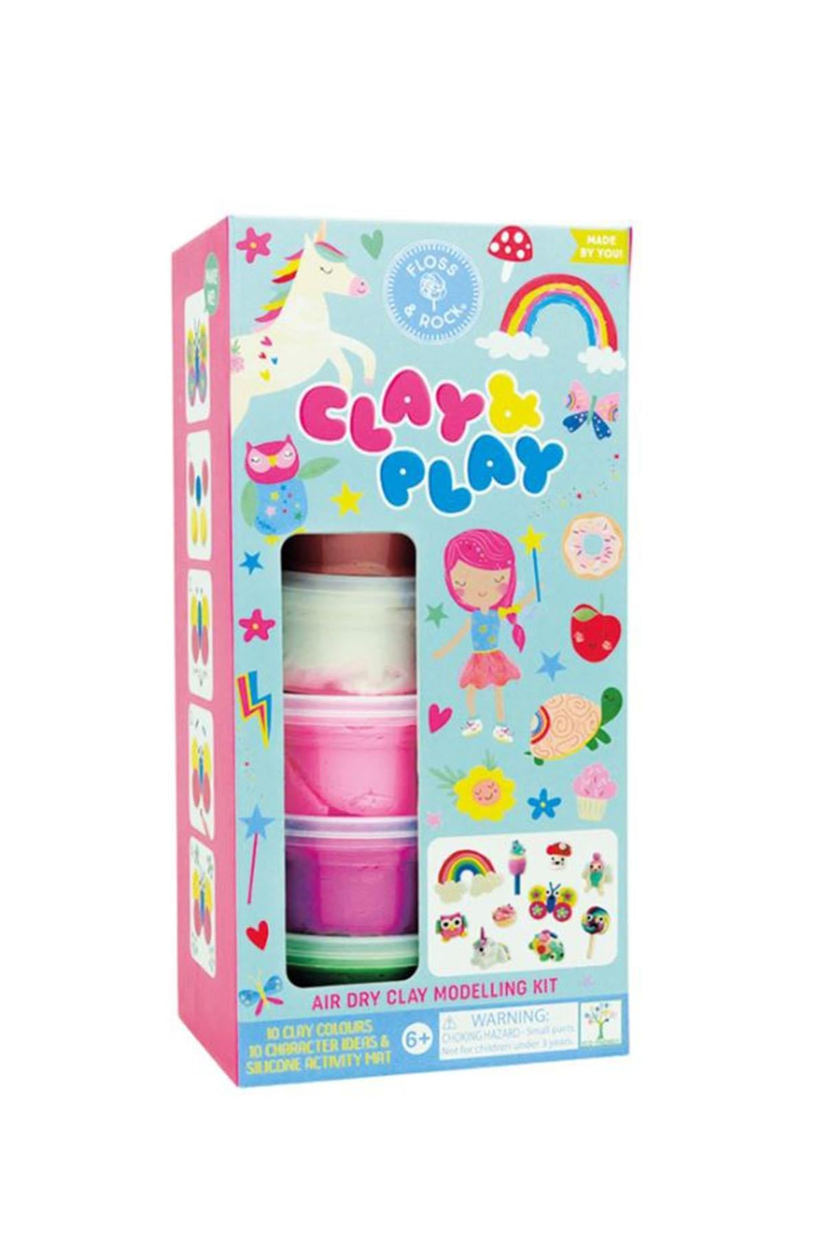 FLOSS ROCK CLAY AND PLAY HAVA İLE KURUYAN KİL SETİ RAİNBOW FAİRY Çok Renkli