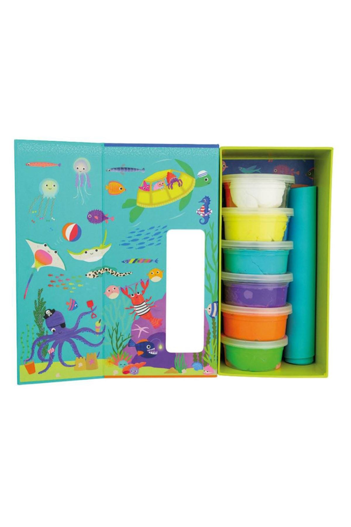 FLOSS ROCK CLAY AND PLAY HAVA İLE KURUYAN KİL SETİ OCEAN Çok Renkli