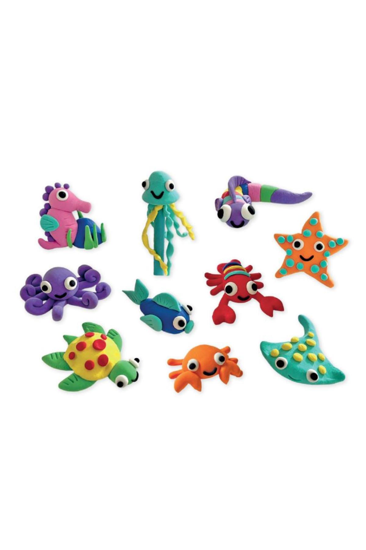 FLOSS ROCK CLAY AND PLAY HAVA İLE KURUYAN KİL SETİ OCEAN Çok Renkli