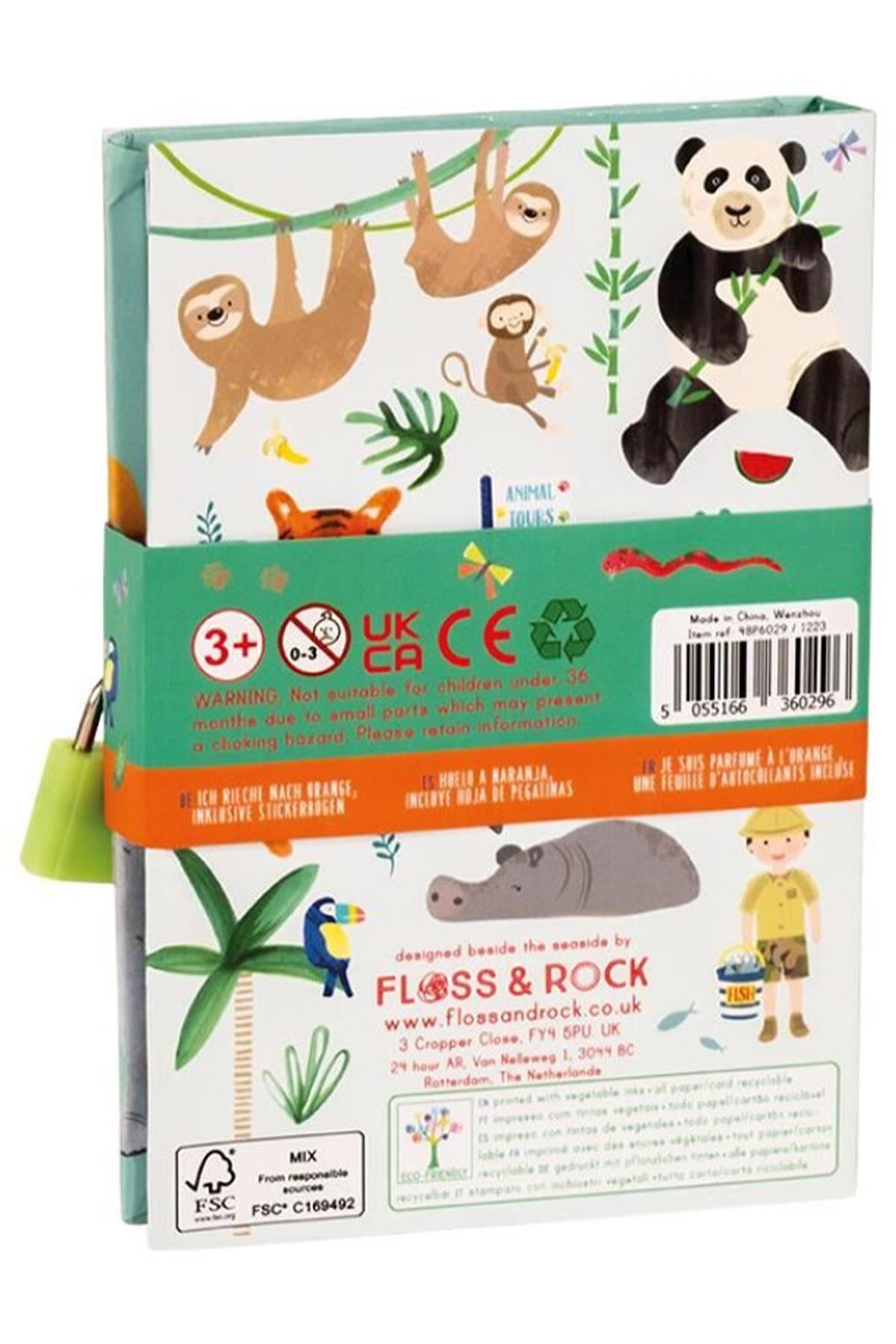 FLOSS & ROCK Kokulu Kilitli Günlük / Jungle Çok Renkli