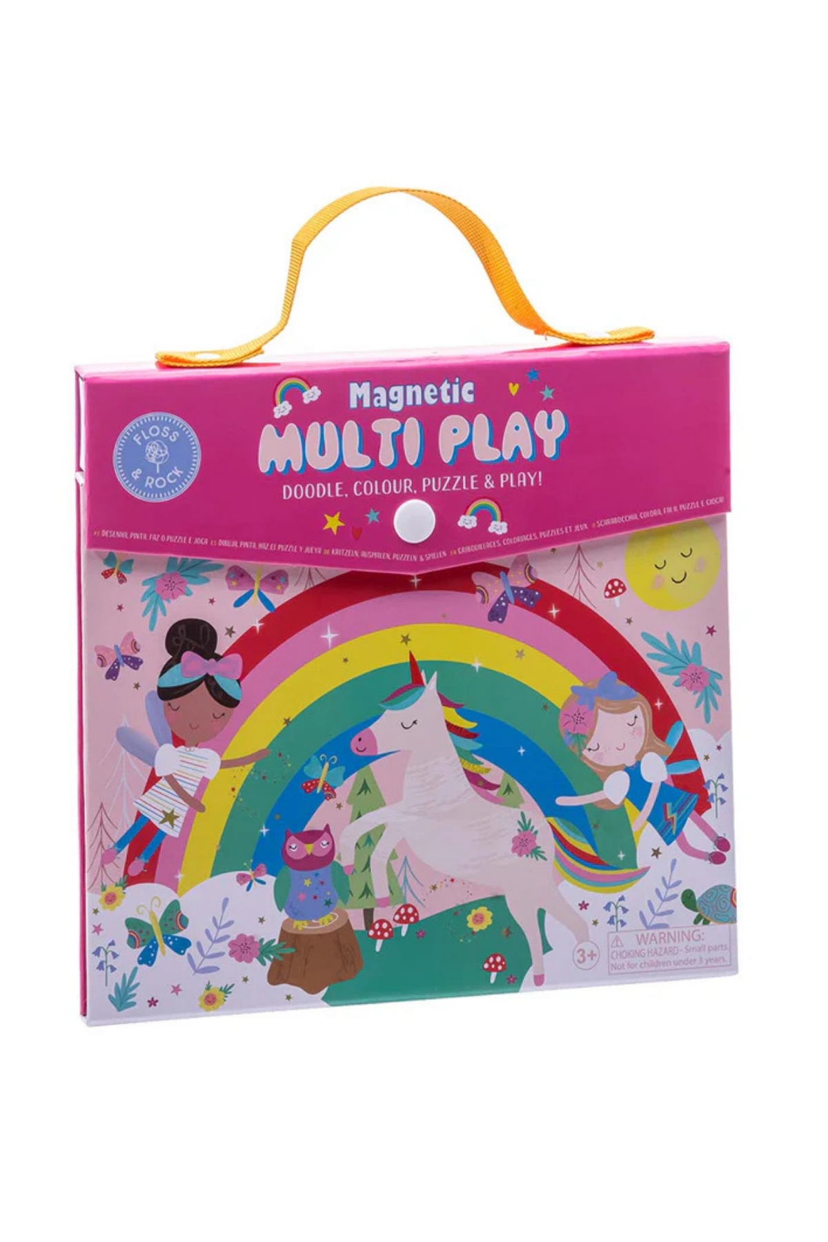 FLOSS & ROCK Mıknatıslı Çoklu Oyun Seti / Rainbow Fairy Çok Renkli