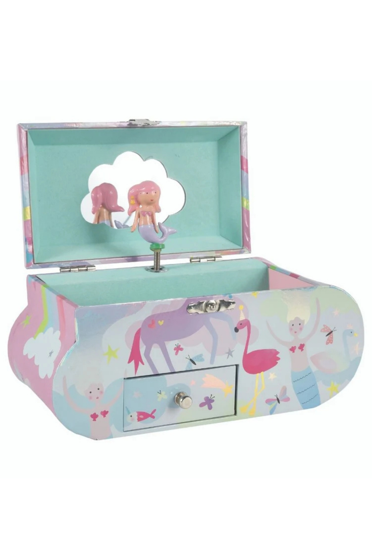 Floss & Rock Müzikli Bulut Şekilli Mücevher Kutusu / Fantasy Çok Renkli