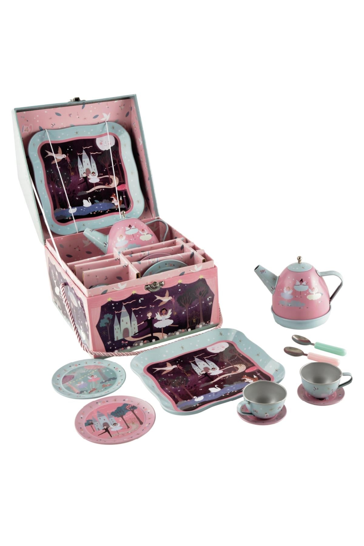 FLOSS & ROCK Müzikli Çay Seti / Enchanted Çok Renkli