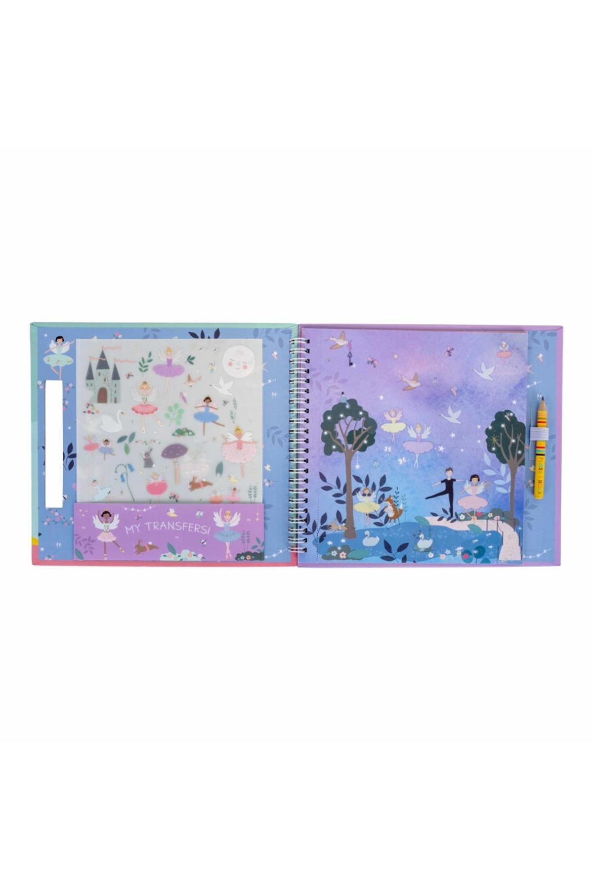 FLOSS & ROCK Transfer Fun Aktivite Kitabı / Enchanted *YENİ* Çok Renkli