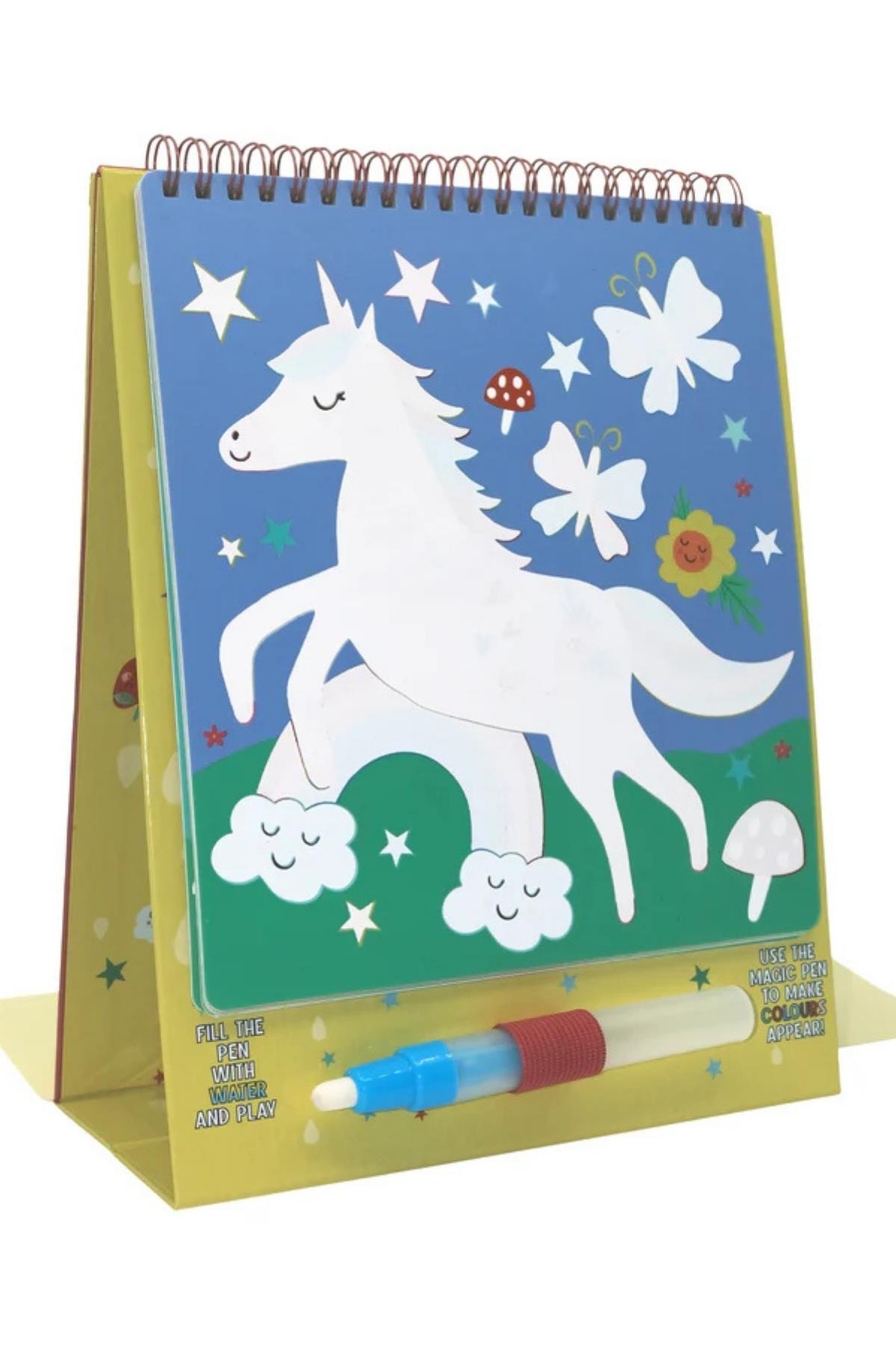 FLOSS&ROCK / Renk Değiştiren Water Magic Boyama Kitabı / Rainbow Fairy Çok Renkli