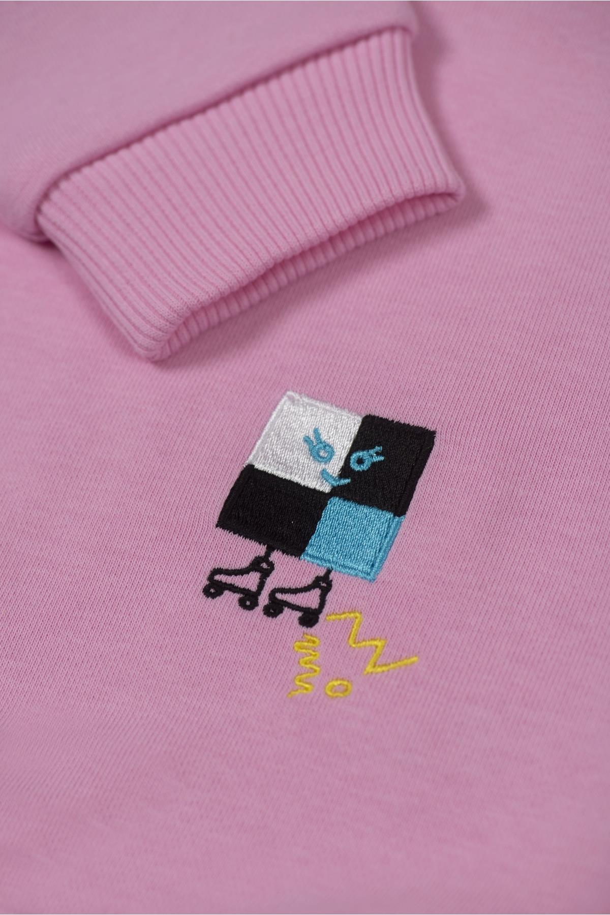 Beetlebeez / FLOWER MAN WITH SQUARE SWEATSHIRT Pembe