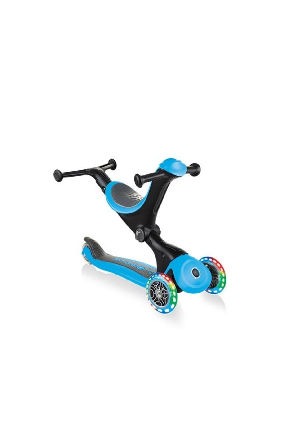 Globber Go Up Deluxe Işıklı Scooter Mavi