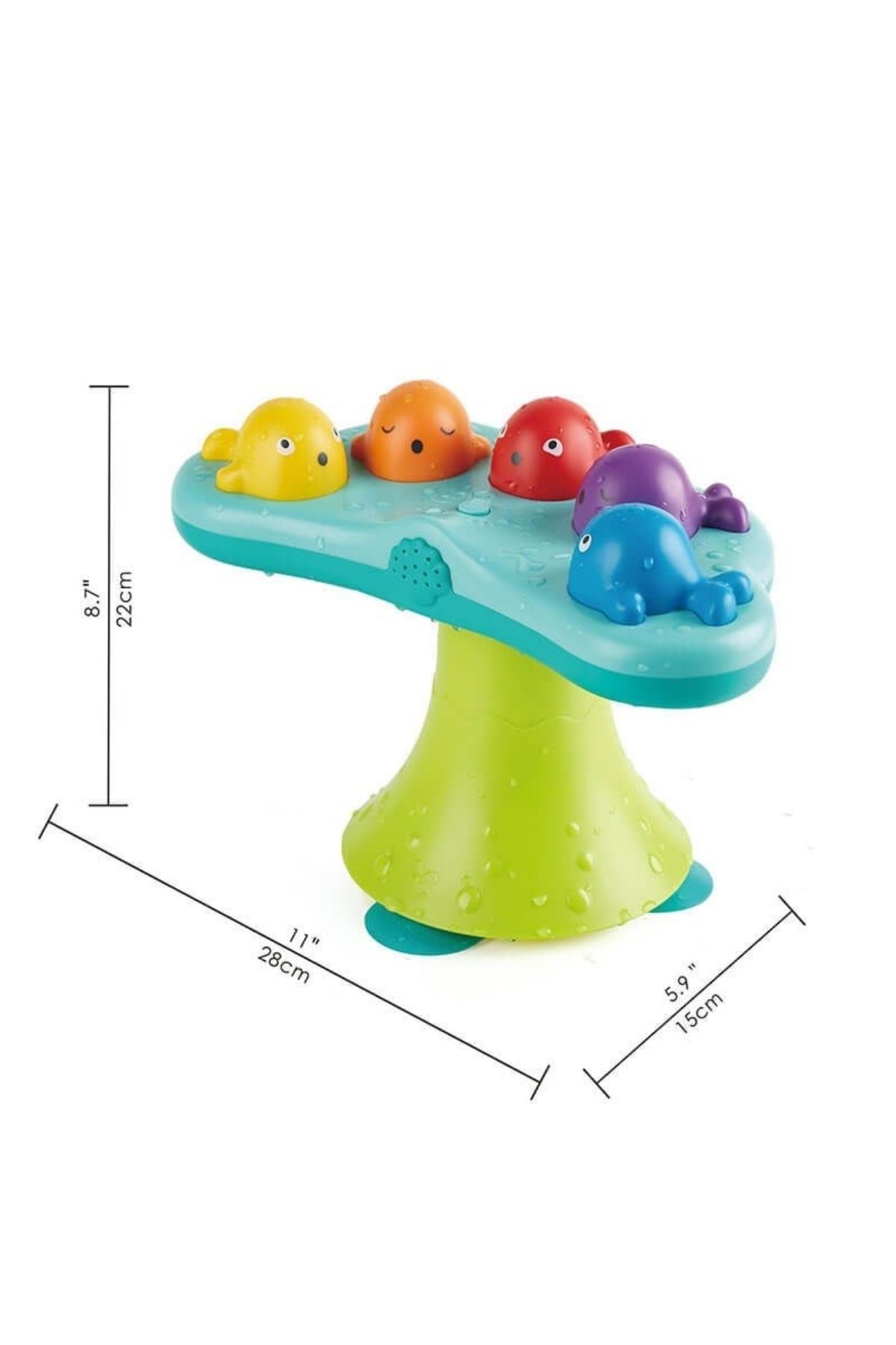 Hape Müzikli Balina Çeşmesi - Banyo Oyuncağı Çok Renkli