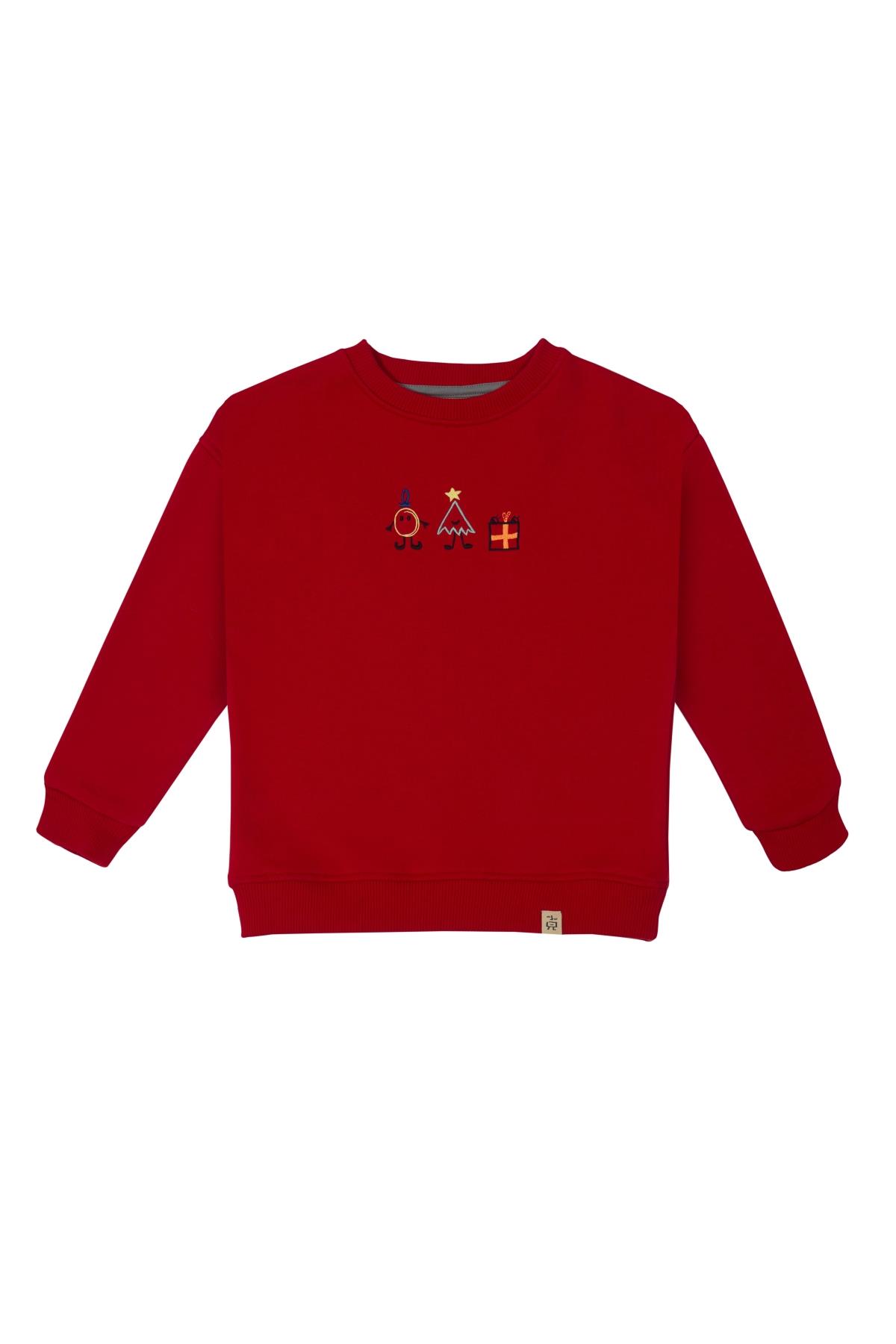 HAPPY BEETLE YEAR SWEATSHIRT Kırmızı