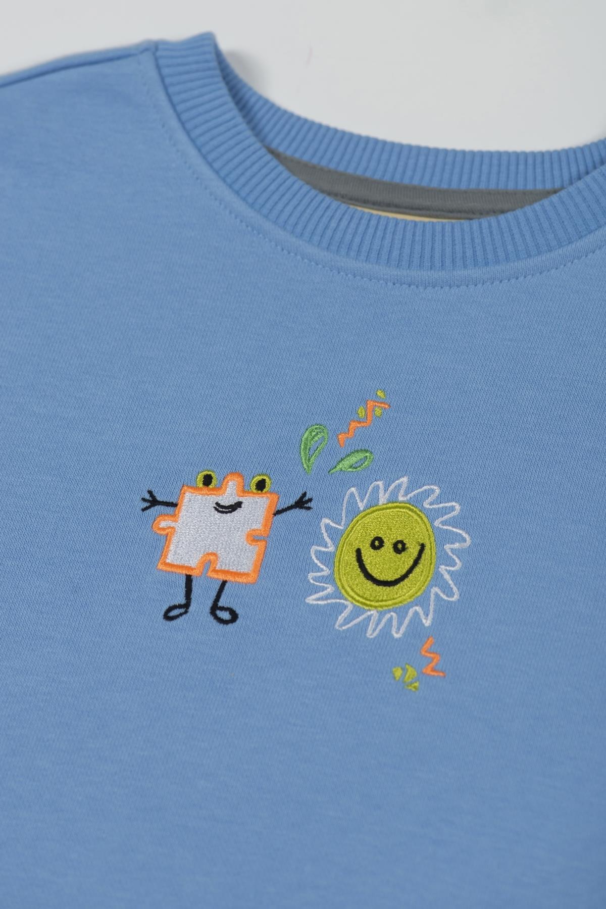 Beetle Beez / HAPPY PUZZLE SWEATSHIRT Mavi