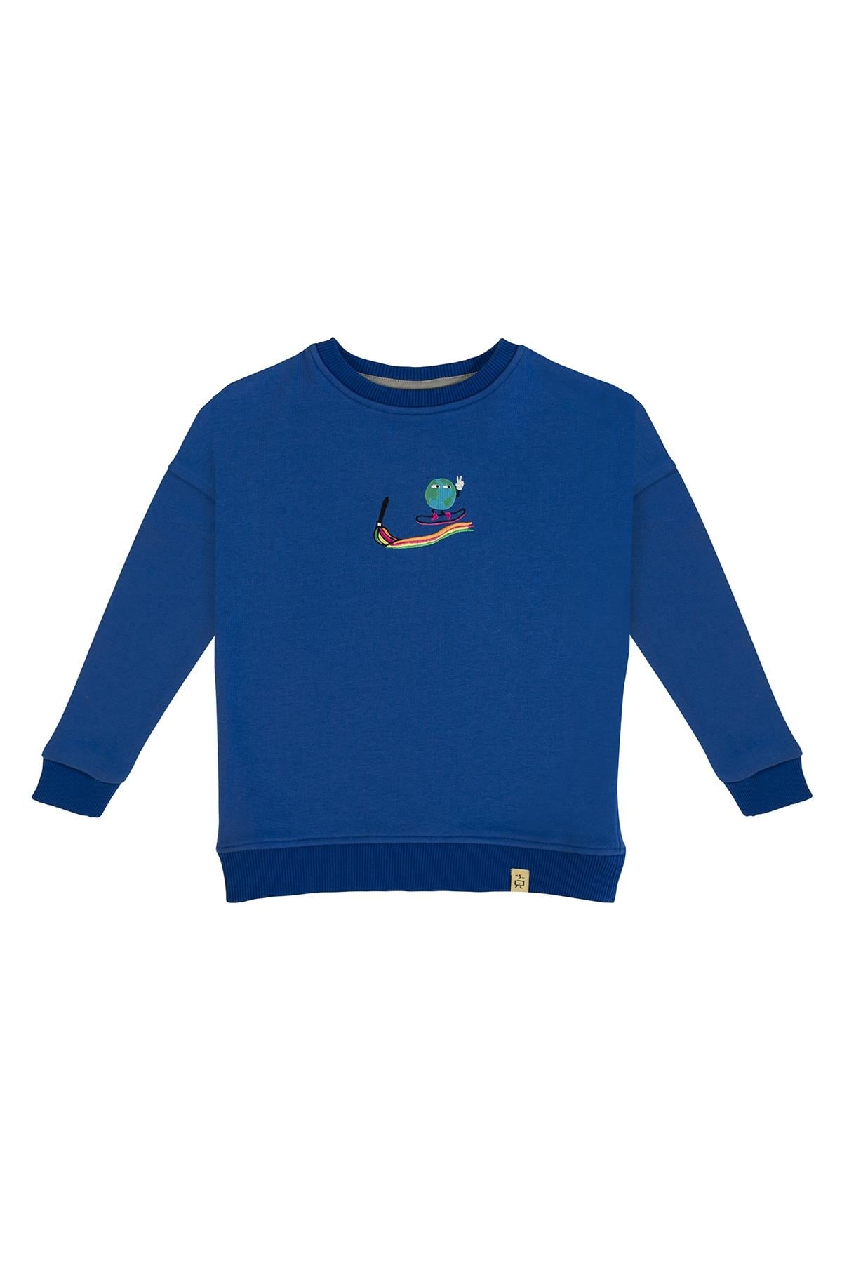 HAPPY WORLD SWEATSHIRT Mavi