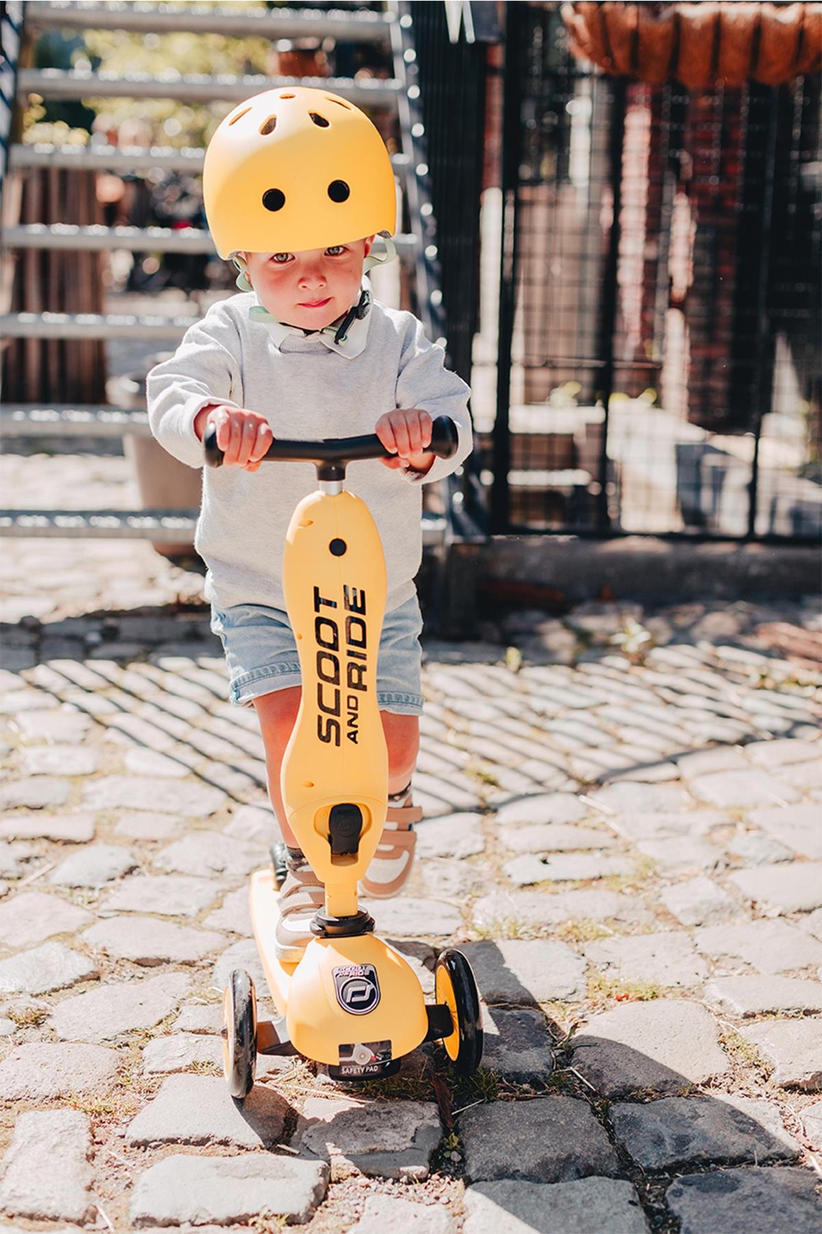 Highway Kick Oturaklı Scooter Sarı