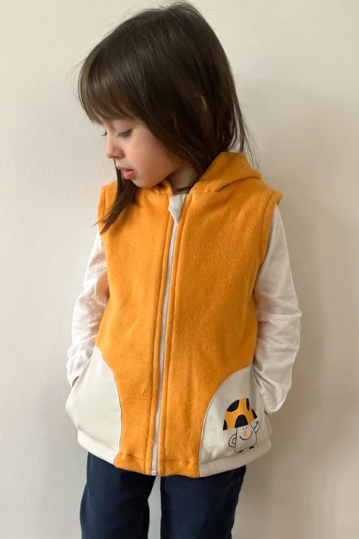 Hoodie Polar Fleece Jacket Turuncu