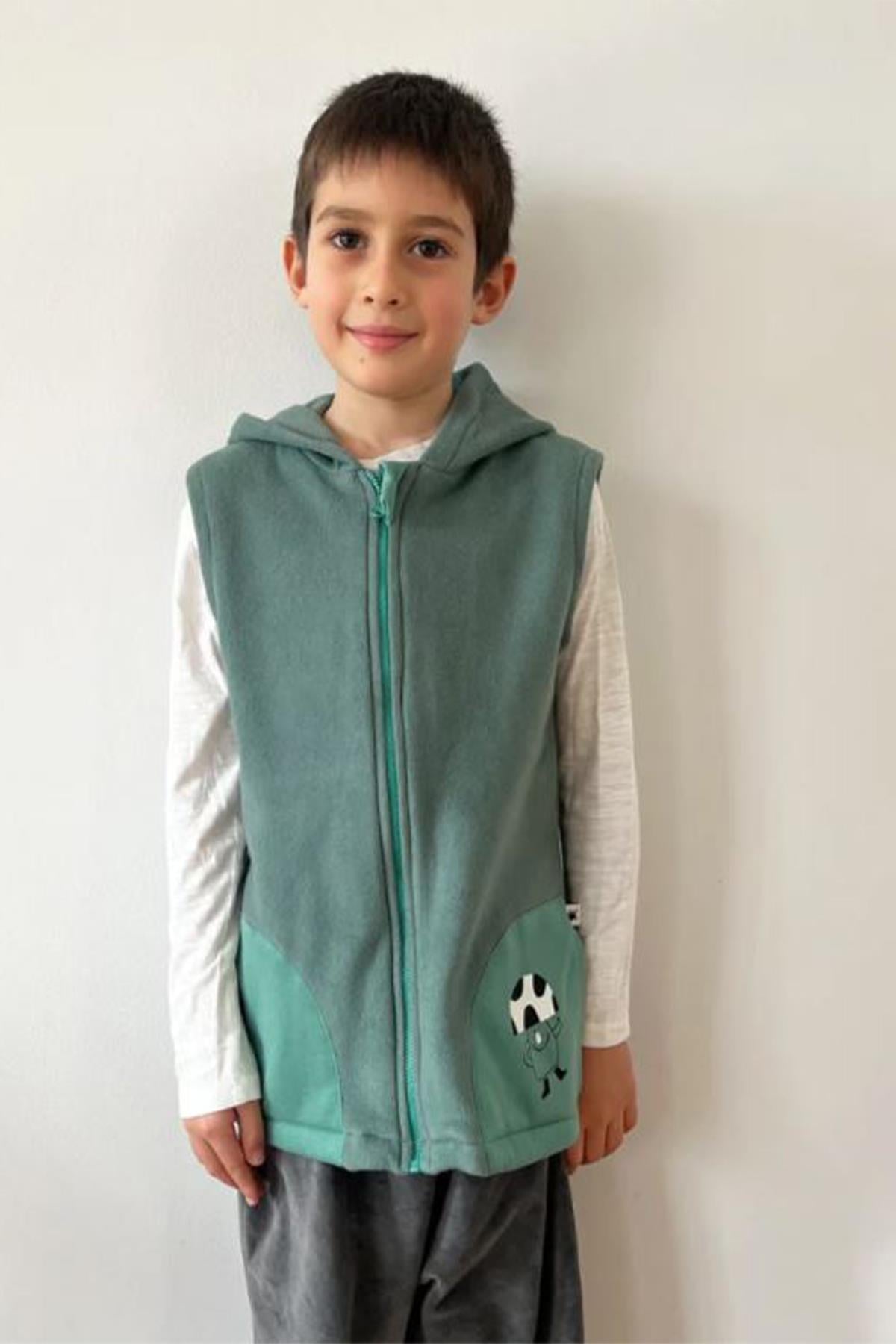 Hoodie Polar Fleece Jacket Yeşil