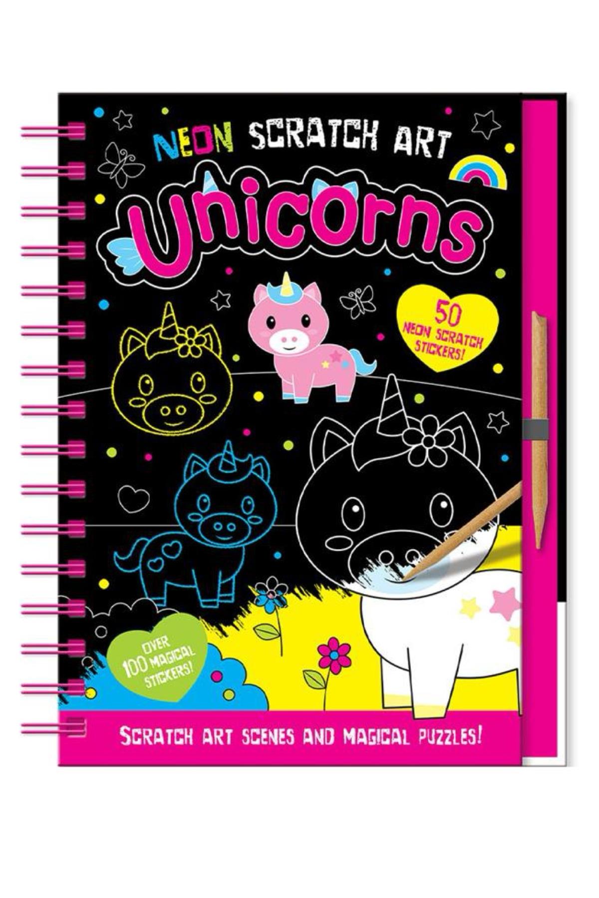 Imagine That /Neon Scratch Art - Unicorns Çok Renkli