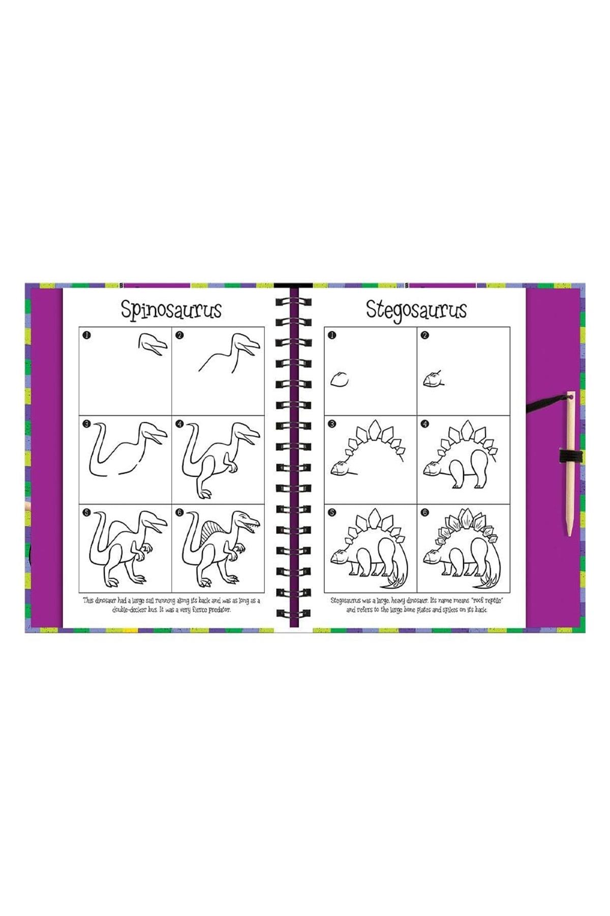 Imagine That /Scratch And Draw - Dinosaurs Çok Renkli