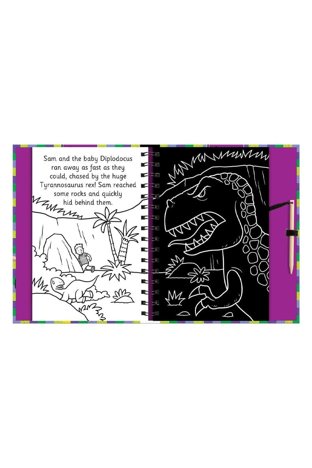 Imagine That /Scratch And Draw - Dinosaurs Çok Renkli