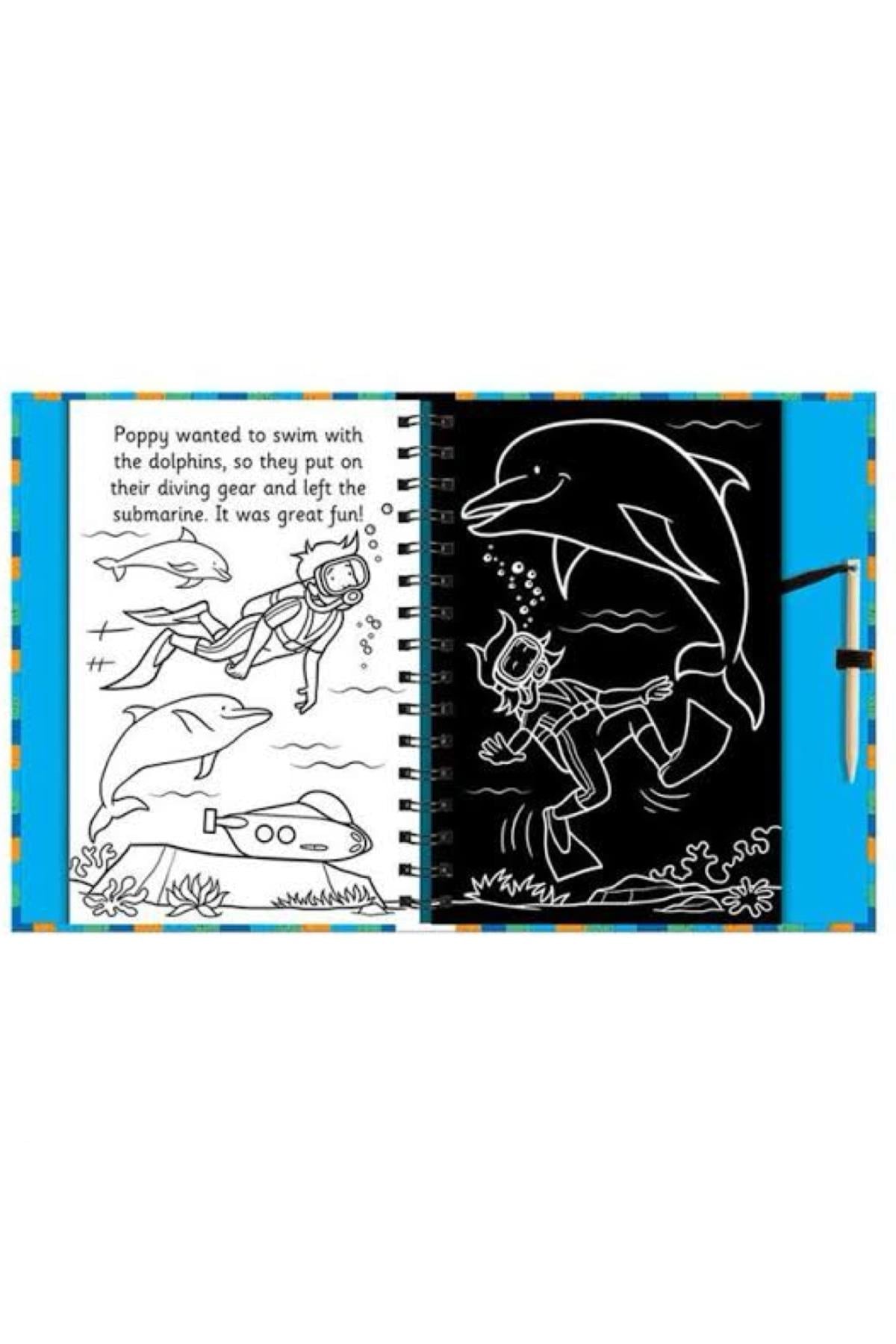 Imagine That /Scratch And Draw - Ocean Animals Çok Renkli