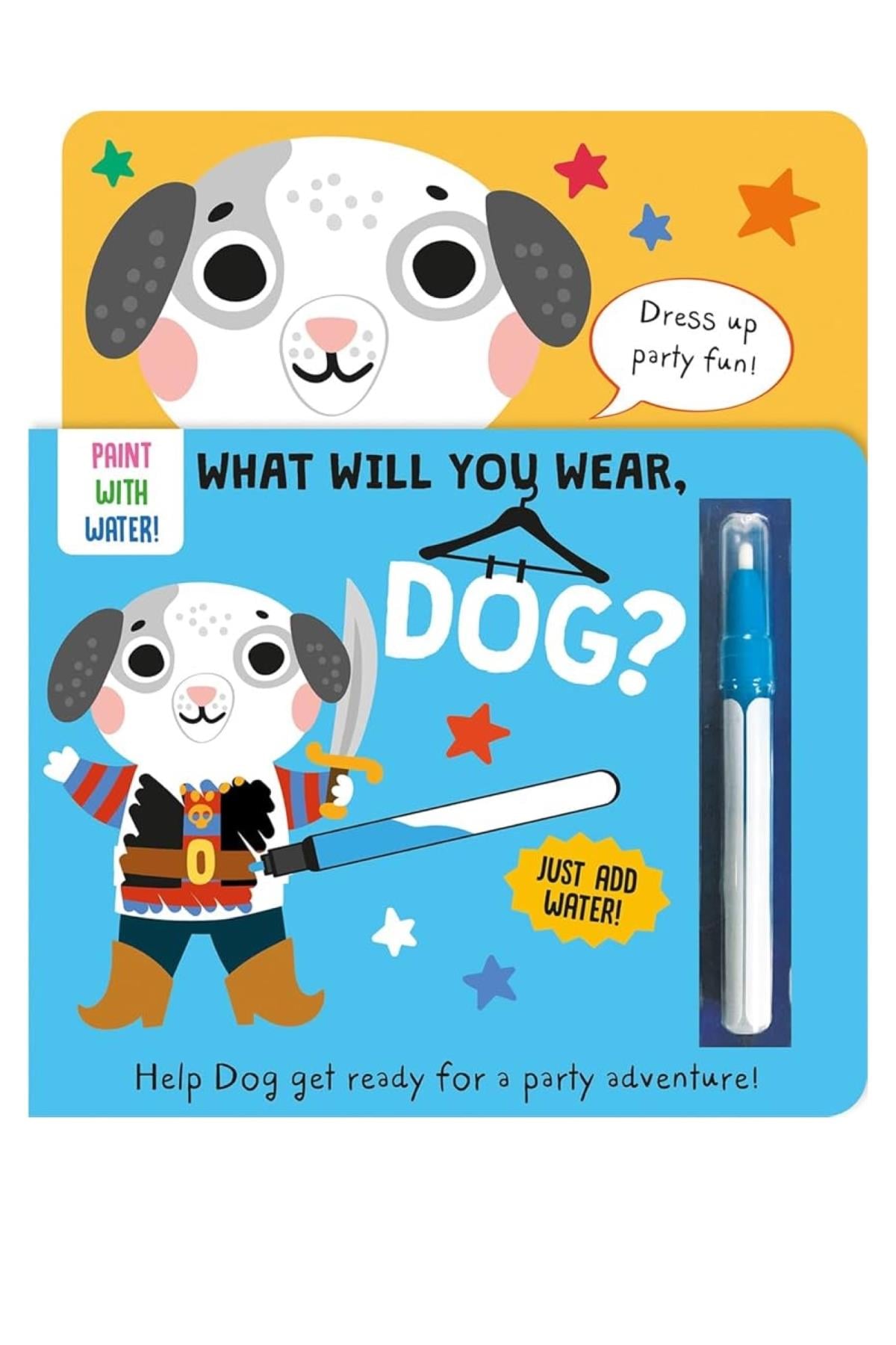 Imagine That / What Will You Wear - Dog-Magic Water Painting Book Çok Renkli