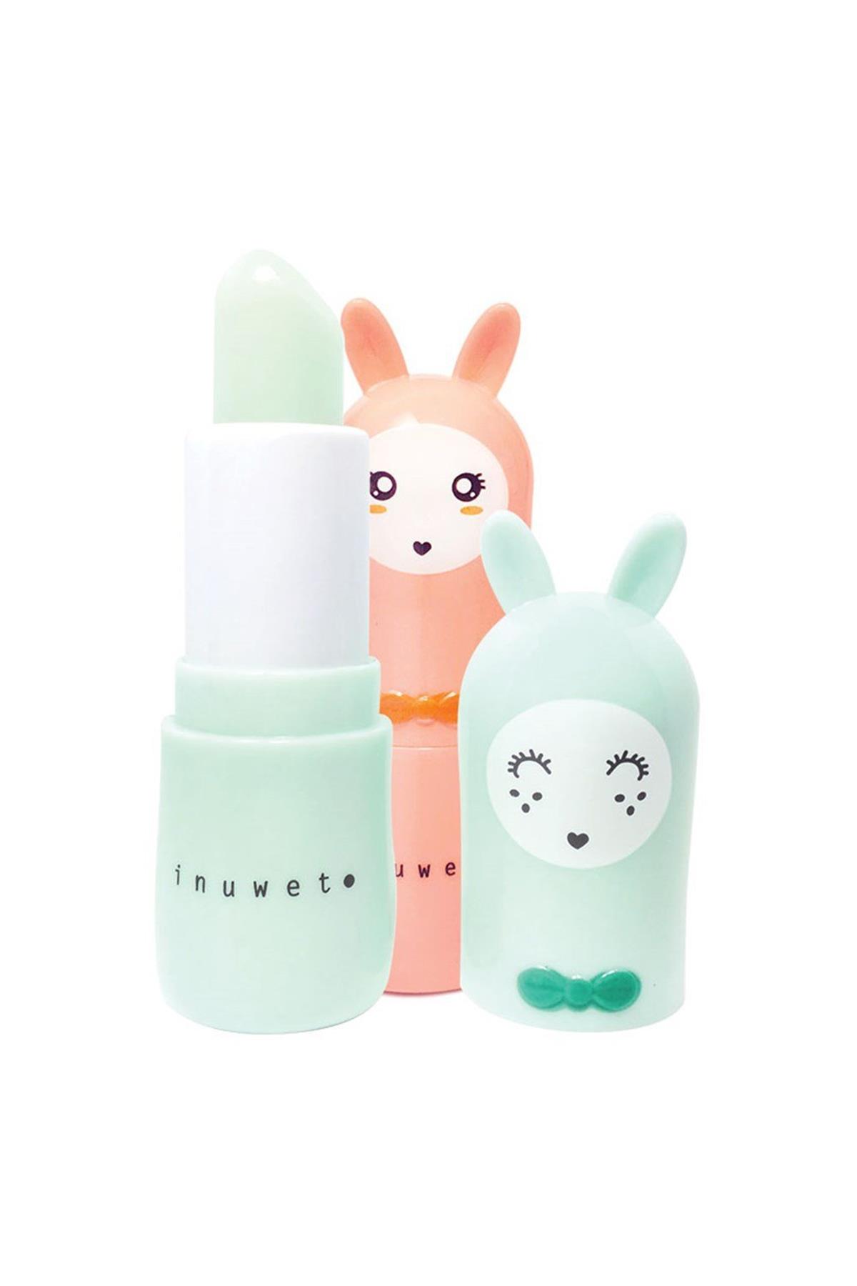 INUWET - BUNNY LIPBALM GREEN APPLE Çok Renkli