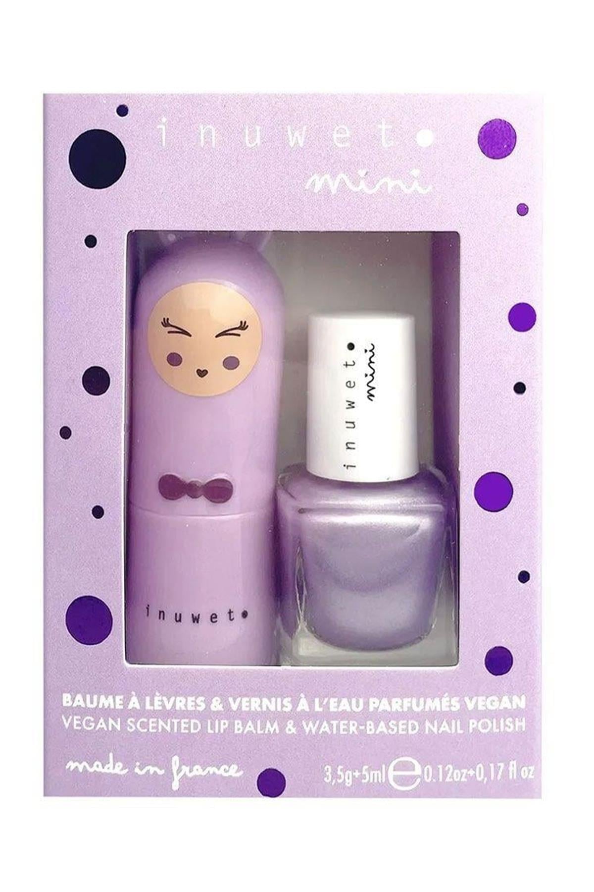 INUWET DUO PURPLE - LIPBALM B07+NAILPOLISH V04 - LIPBALM Çok Renkli