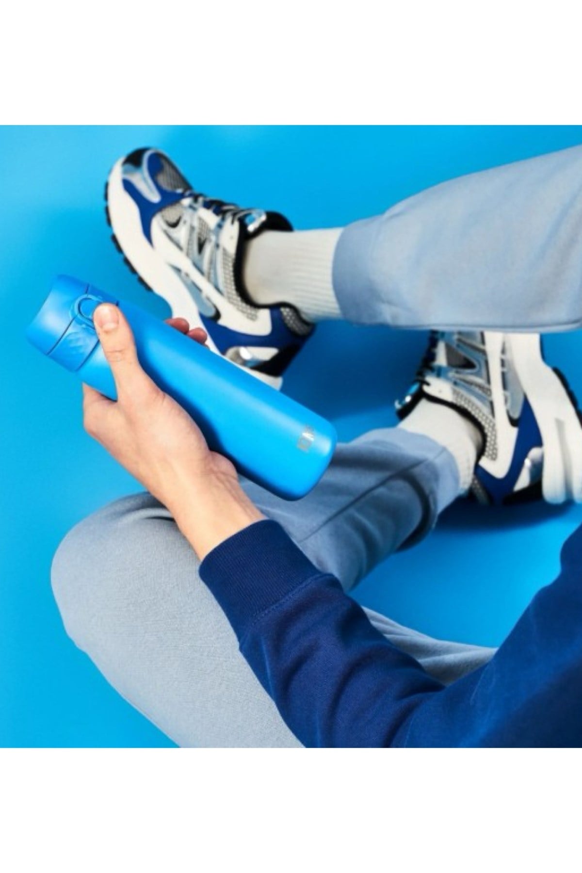 ION8 - Paslanmaz Çelik İnce Suluk - Alaska Mavisi - 600 ml - Sızdırmaz Çok Renkli