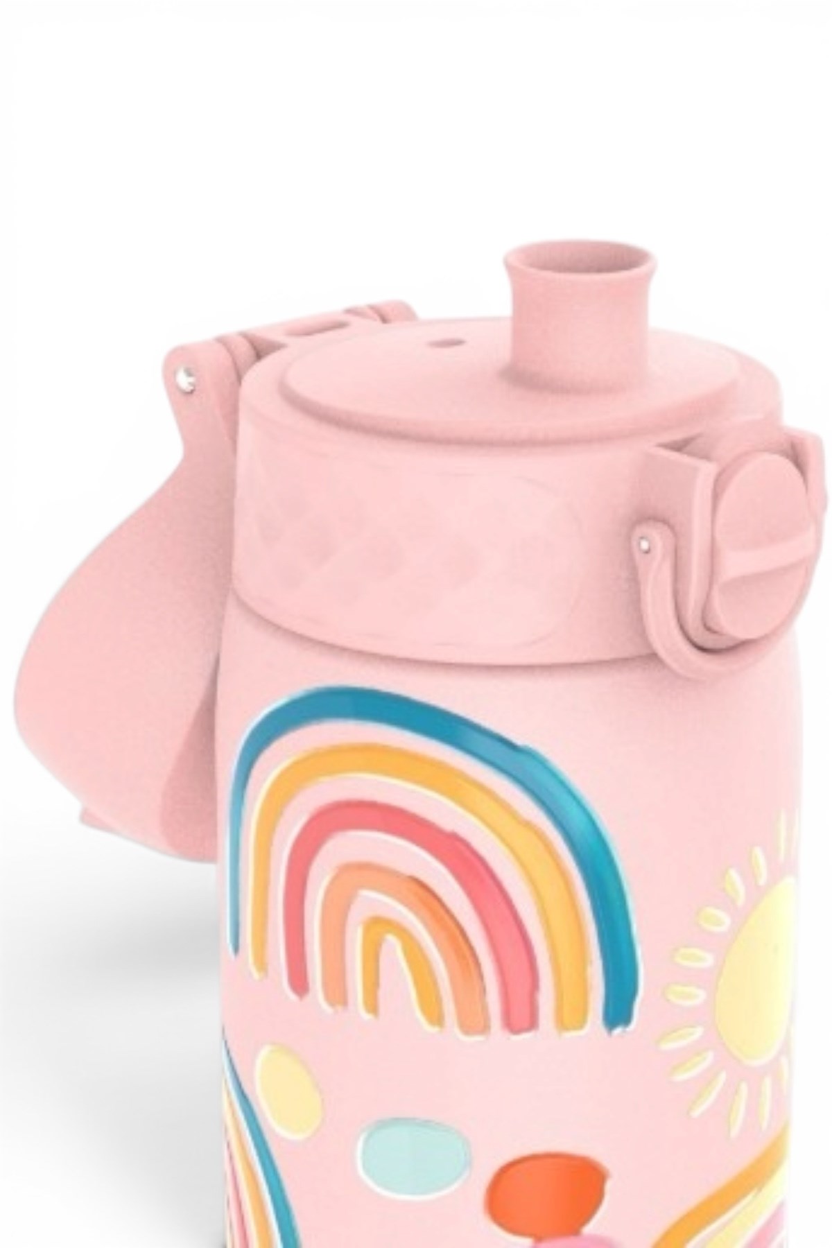 ION8 - Paslanmaz Çelik İnce Suluk - Gökkuşağı - 600 ml - Sızdırmaz Çok Renkli