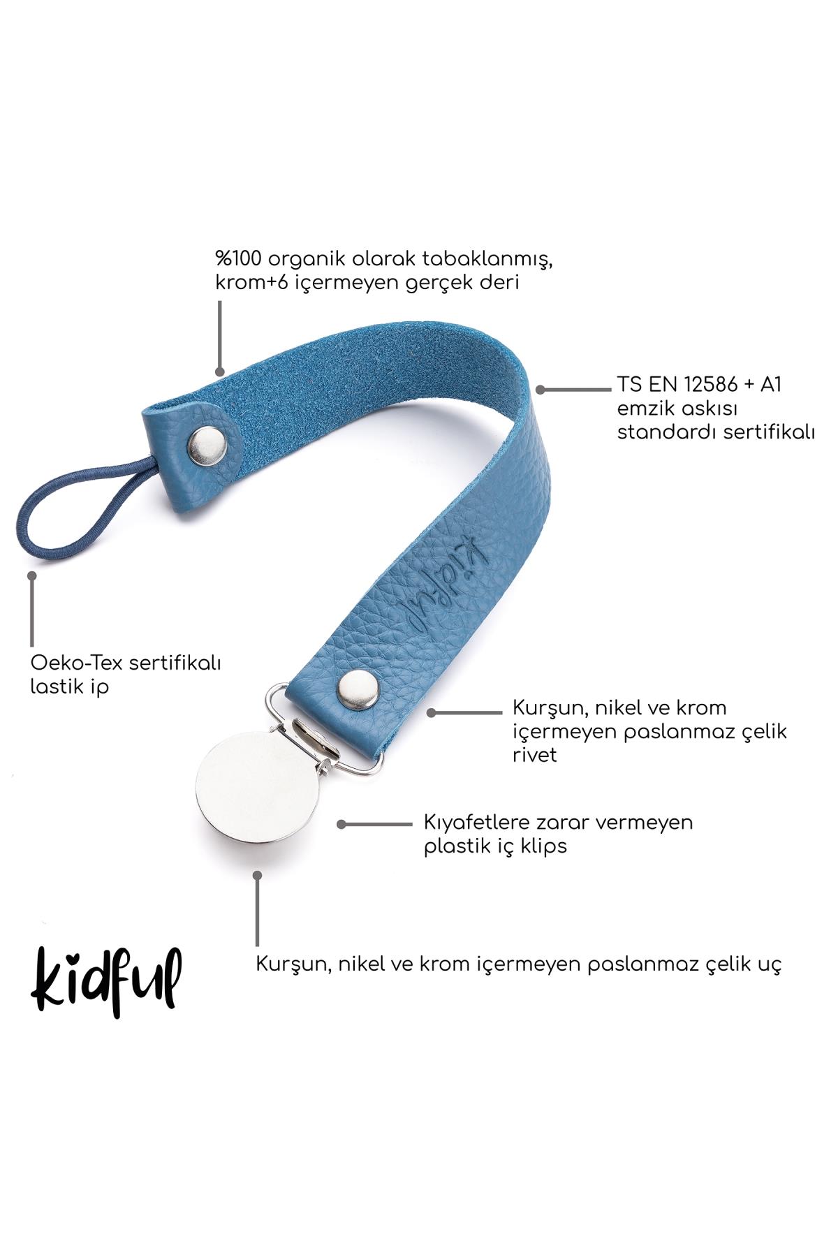 Kidful Bitkisel Boyalı Emzik Askısı Lemon
