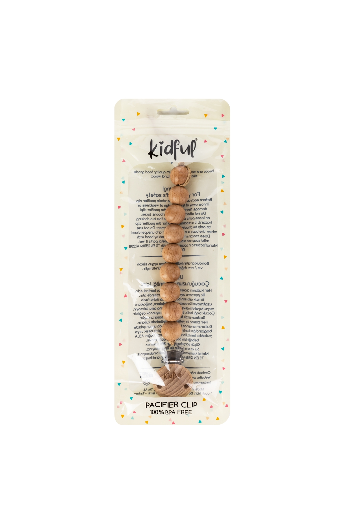 Kidful Boncuk Emzik Askısı Solid