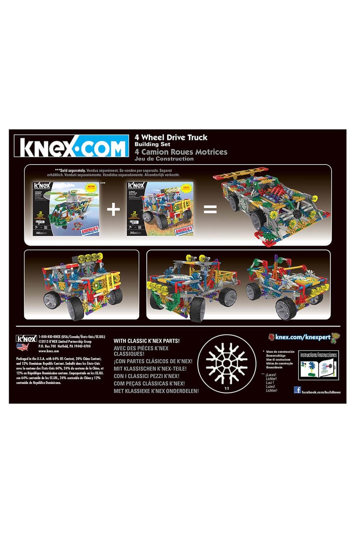 KNEX 4 Çeker Kamyon ( Led Işıklı ) Çok Renkli