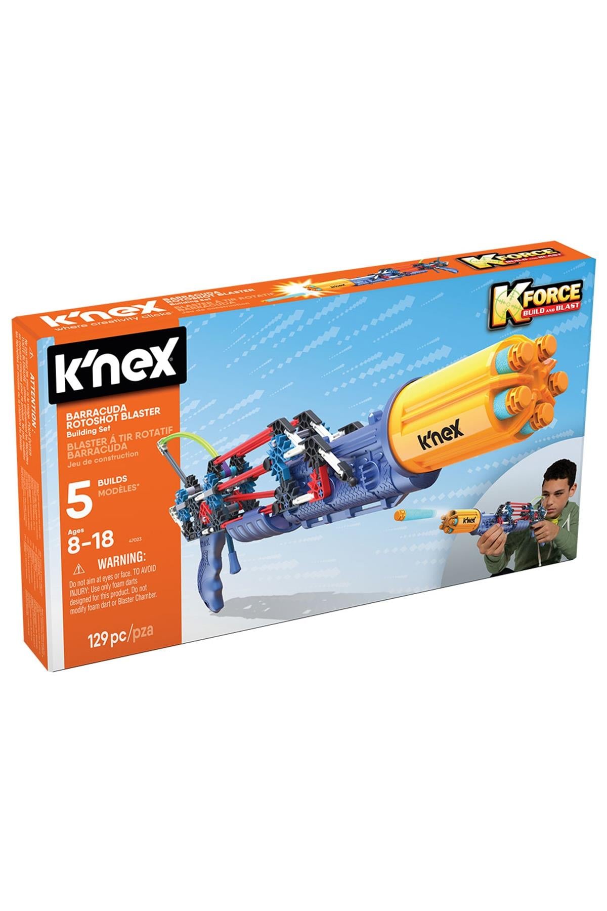 KNEX Baracuda Rotoshot Blaster Building Set Çok Renkli