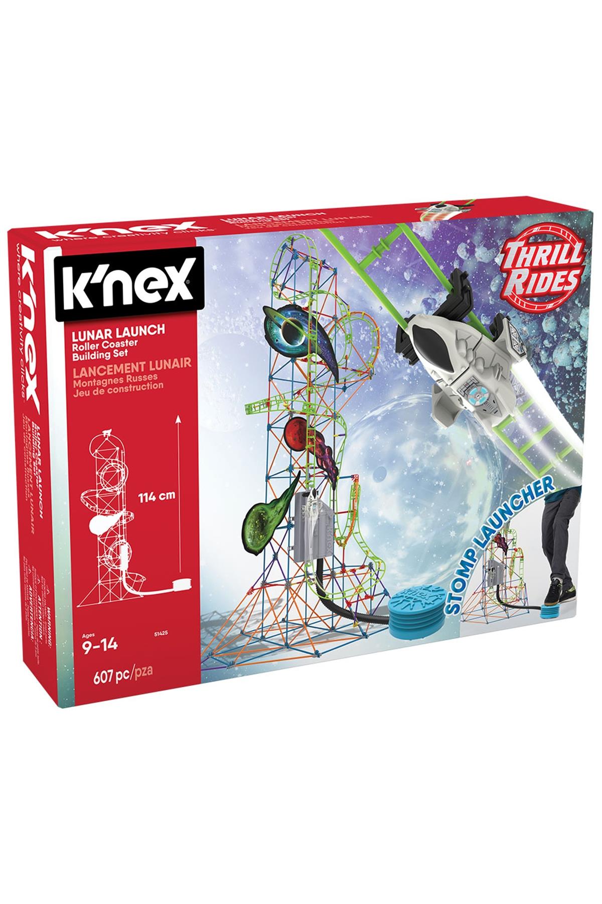 KNEX Lunar Launch Roller Coaster Set (Motorlu) Çok Renkli
