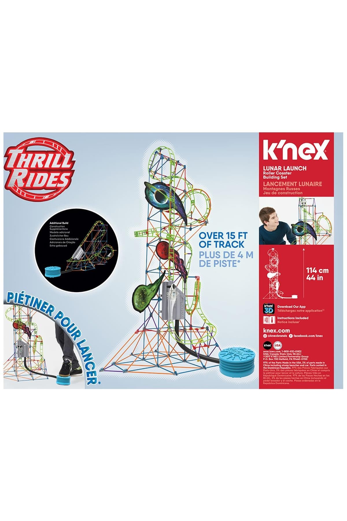 KNEX Lunar Launch Roller Coaster Set (Motorlu) Çok Renkli