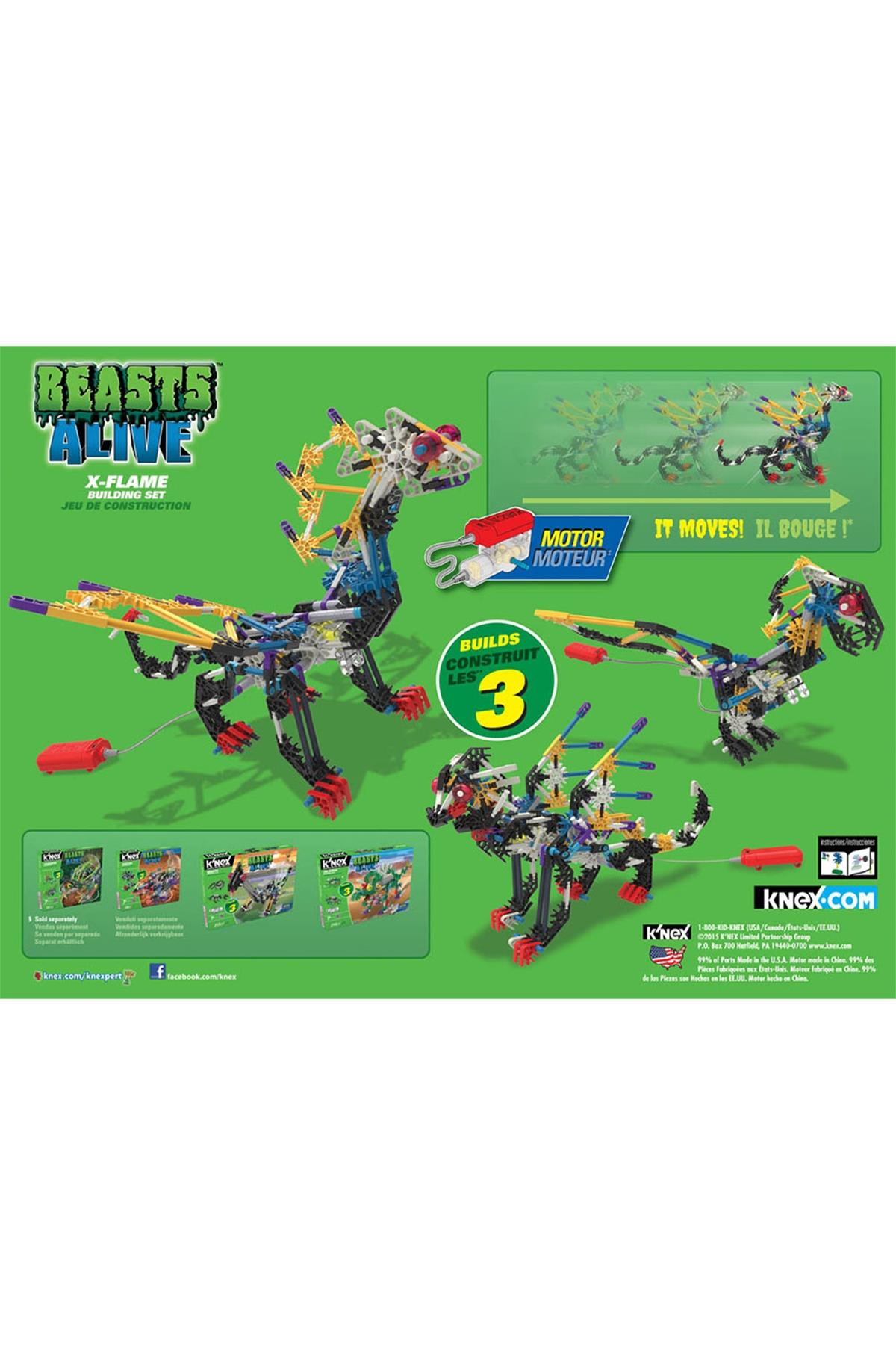 KNEX X-Flame Yapım Seti ( Motorlu ) Çok Renkli