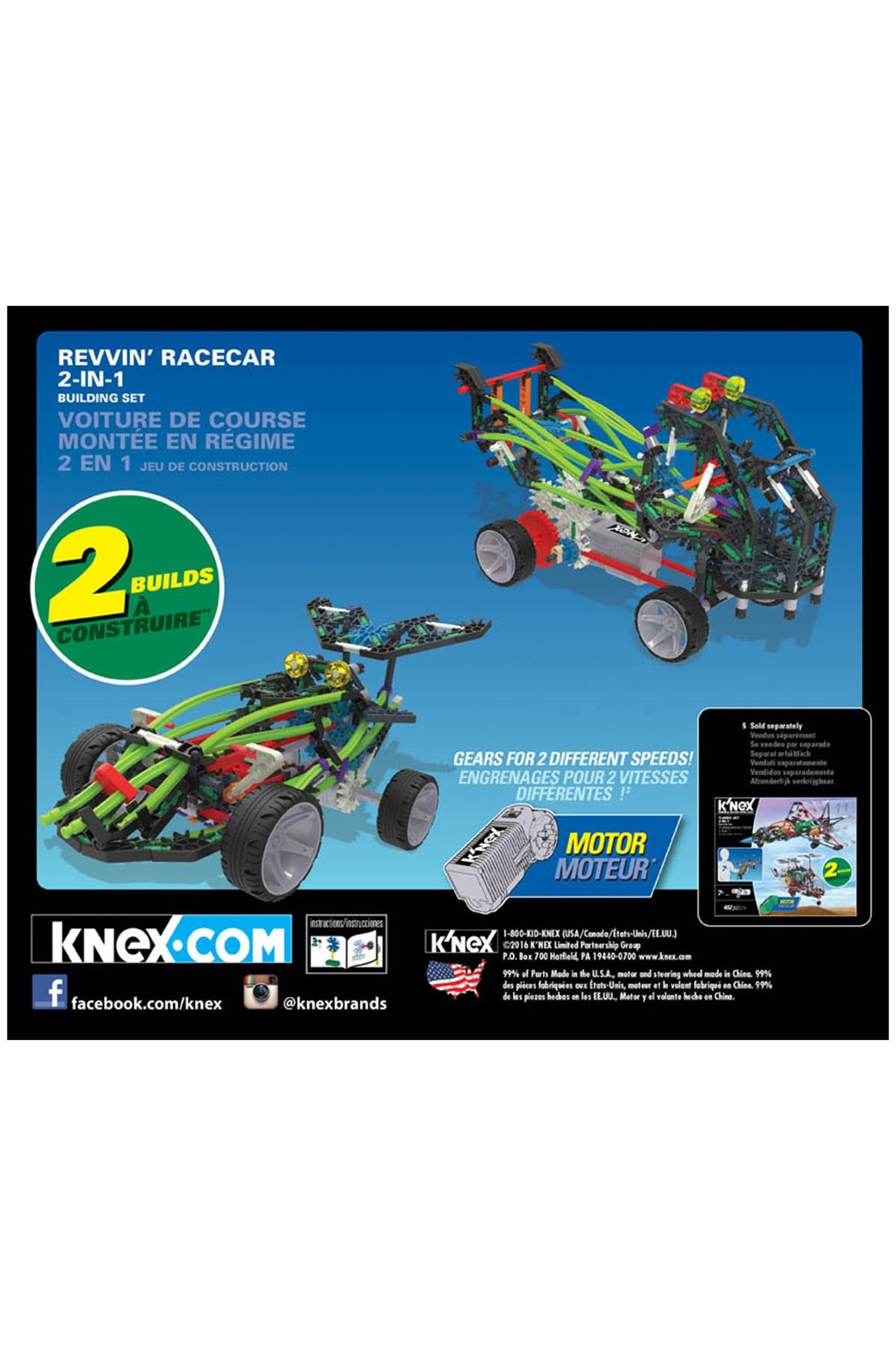 KNEX Yariş Araçlari 2 Model Set ( Motorlu ) Çok Renkli