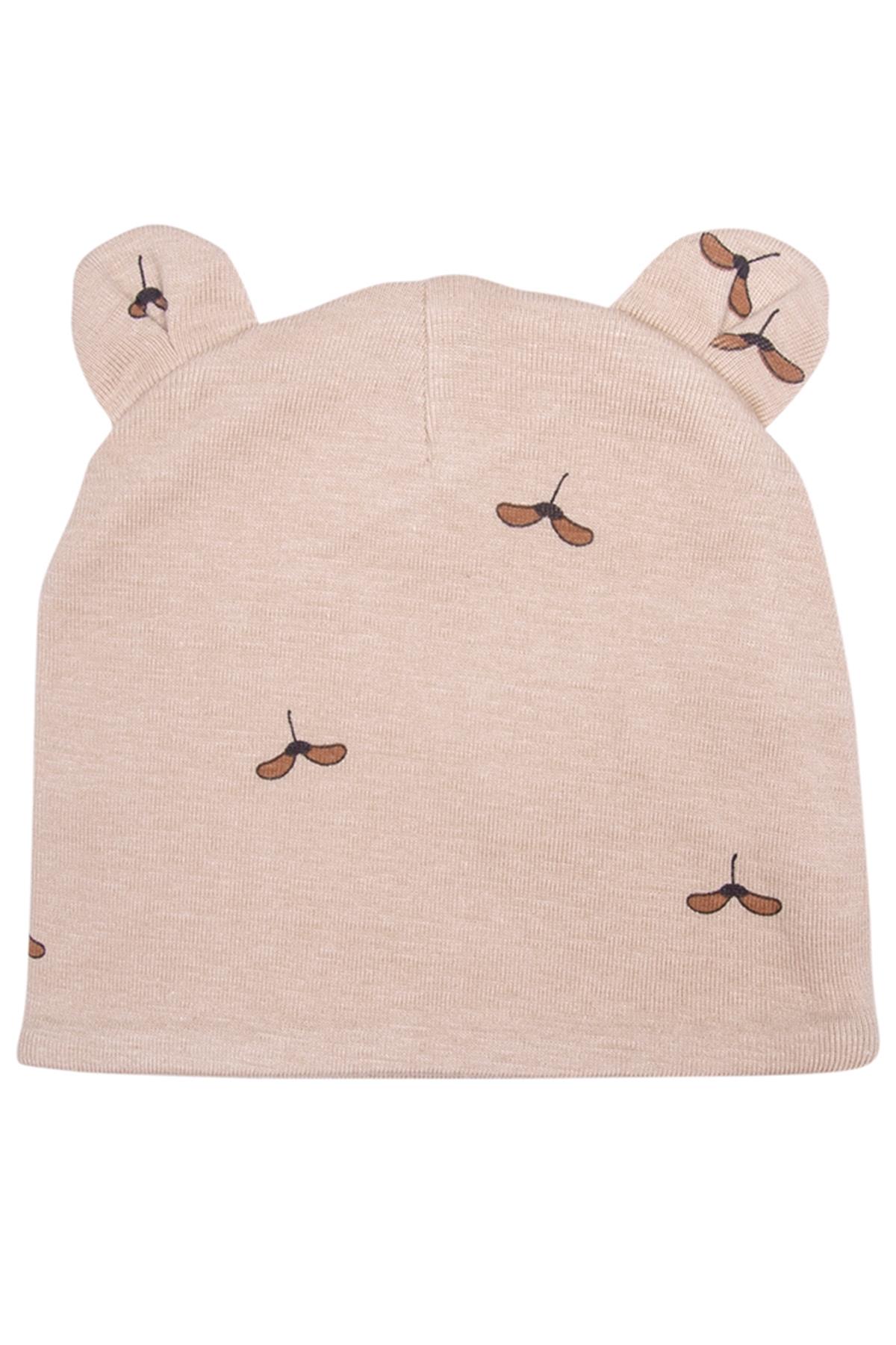 KOALAV - SEEDFLY DESENLİ BEBEK ŞAPKA Latte