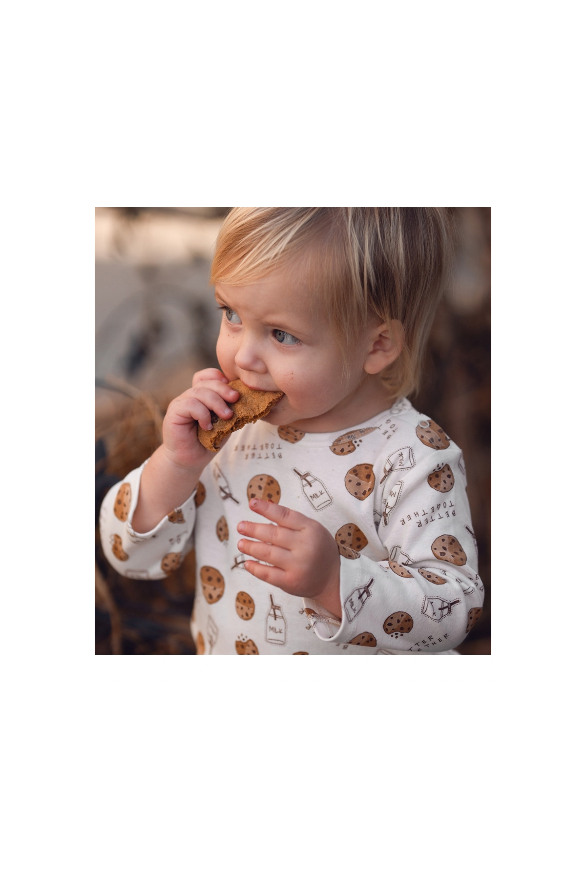 Antebies / Kurabiye Canavarı Uzun Kollu Body Pantolon Set Kahve