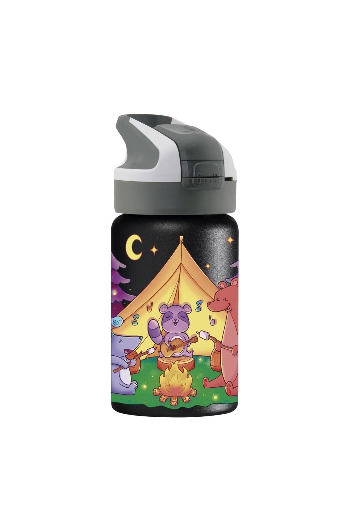 Laken Çelik 18/8 Summit Termos Şişe 0,35L - Animal Camping Gri