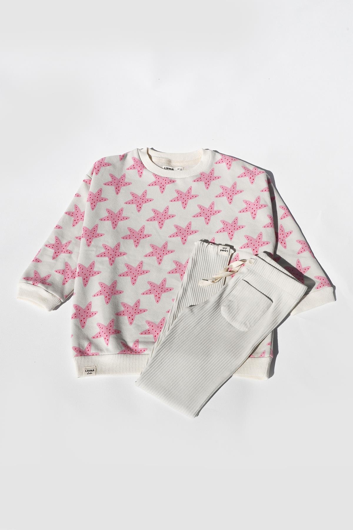Lavra Studio / MAGGIE SWEATSHIRT EkruPembe